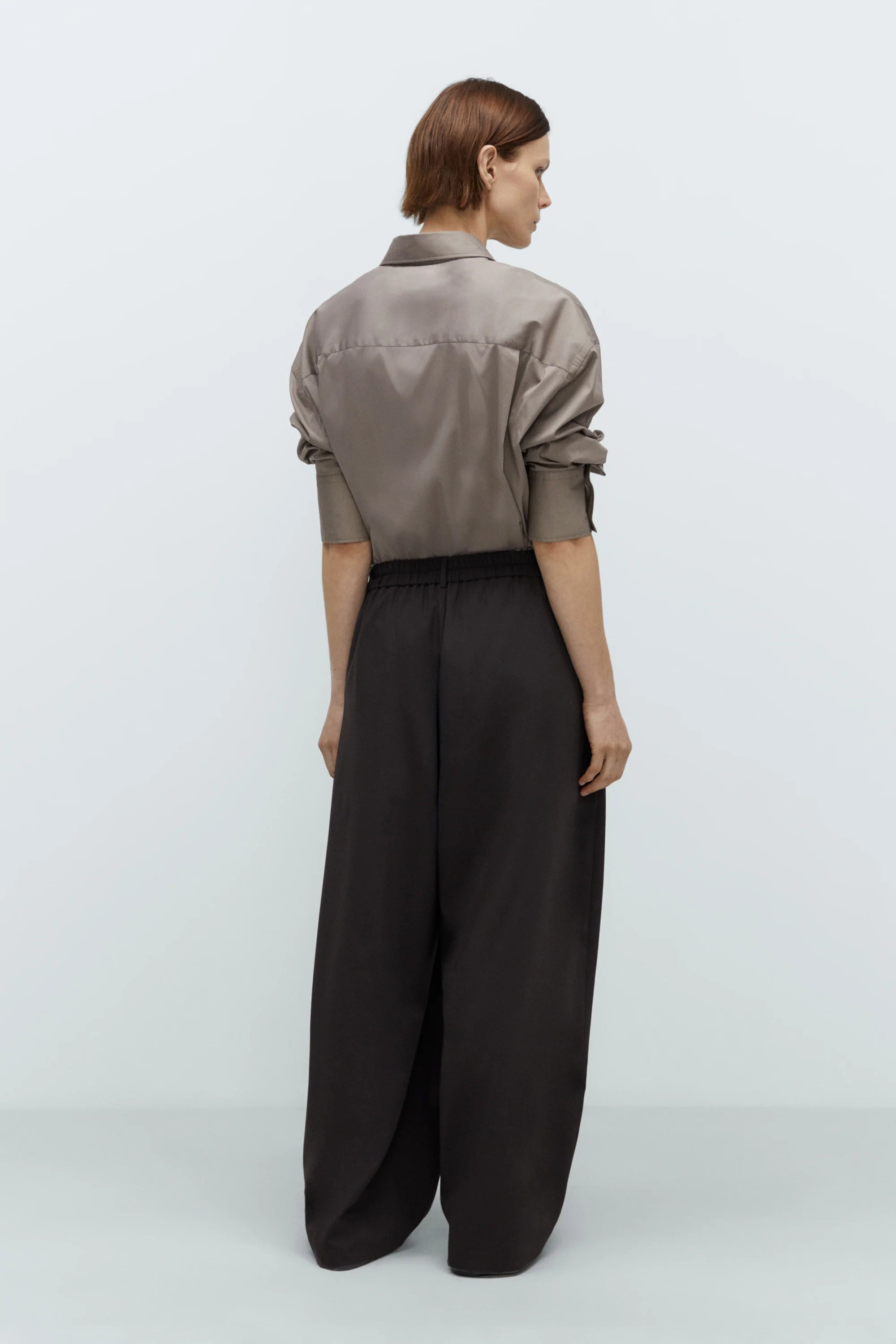 Tailoring Crossover Pants // Dark Brown