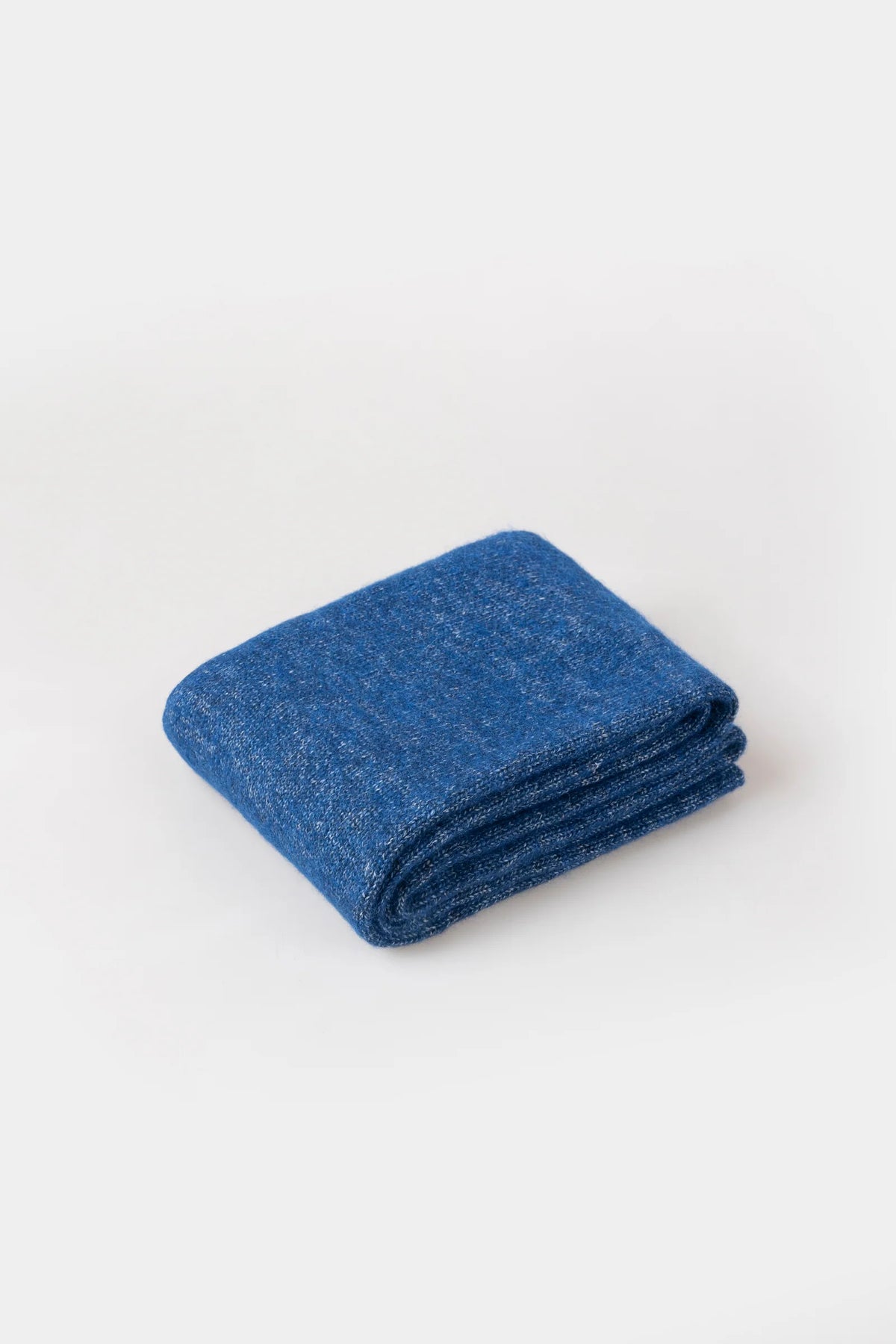 cobalt blue scarf folded