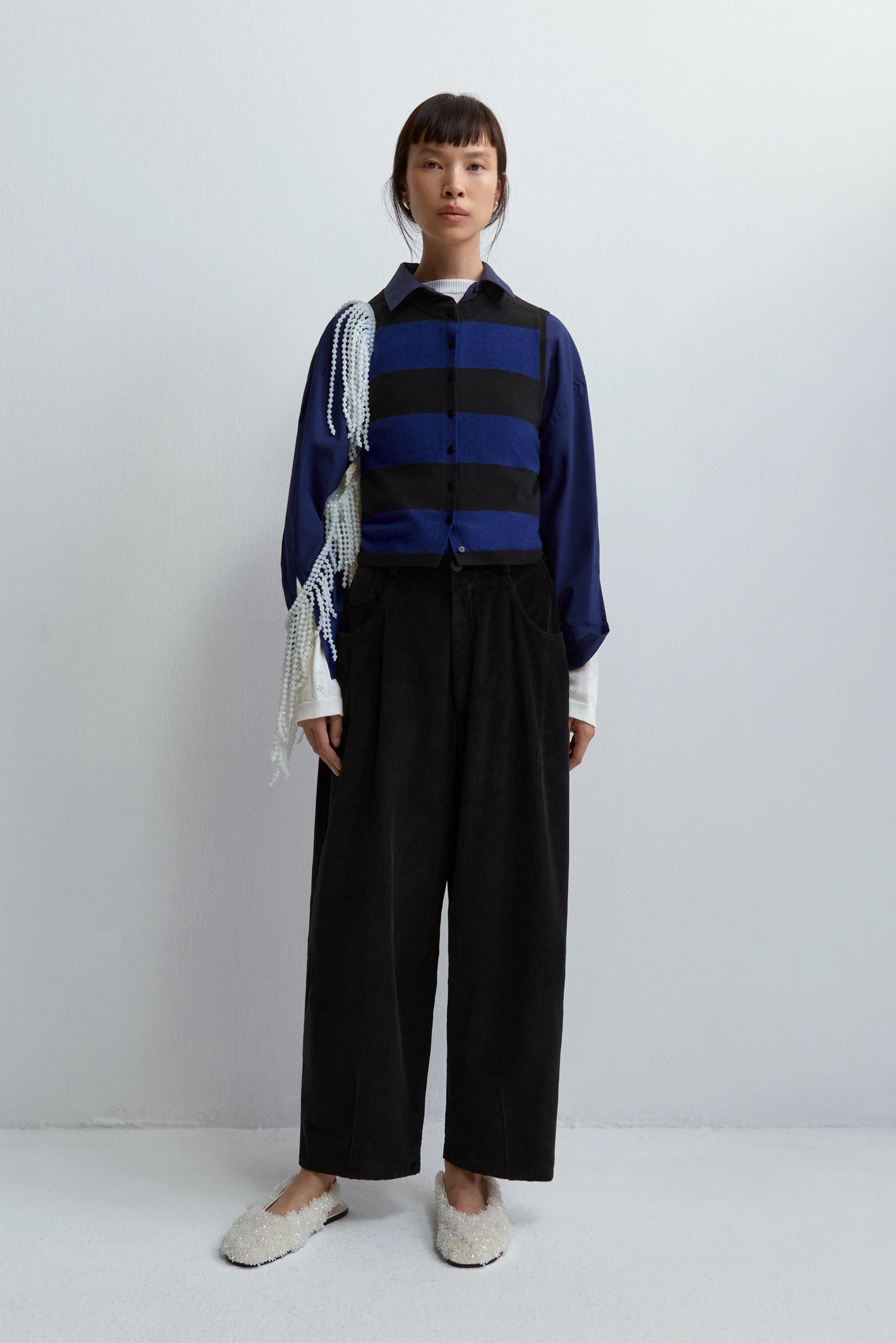 Corduroy Baggy Pants // Black