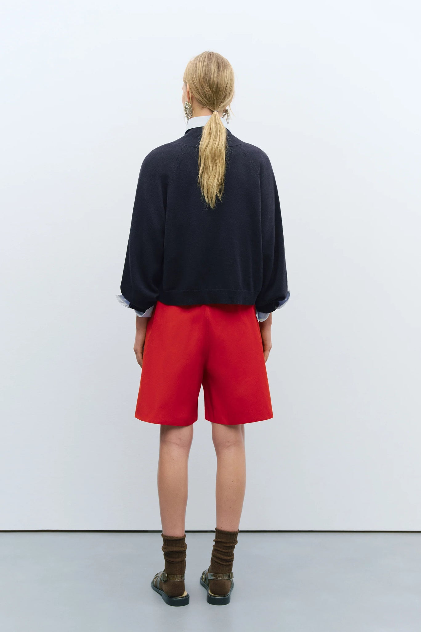Merino Wool Cardigan // Navy