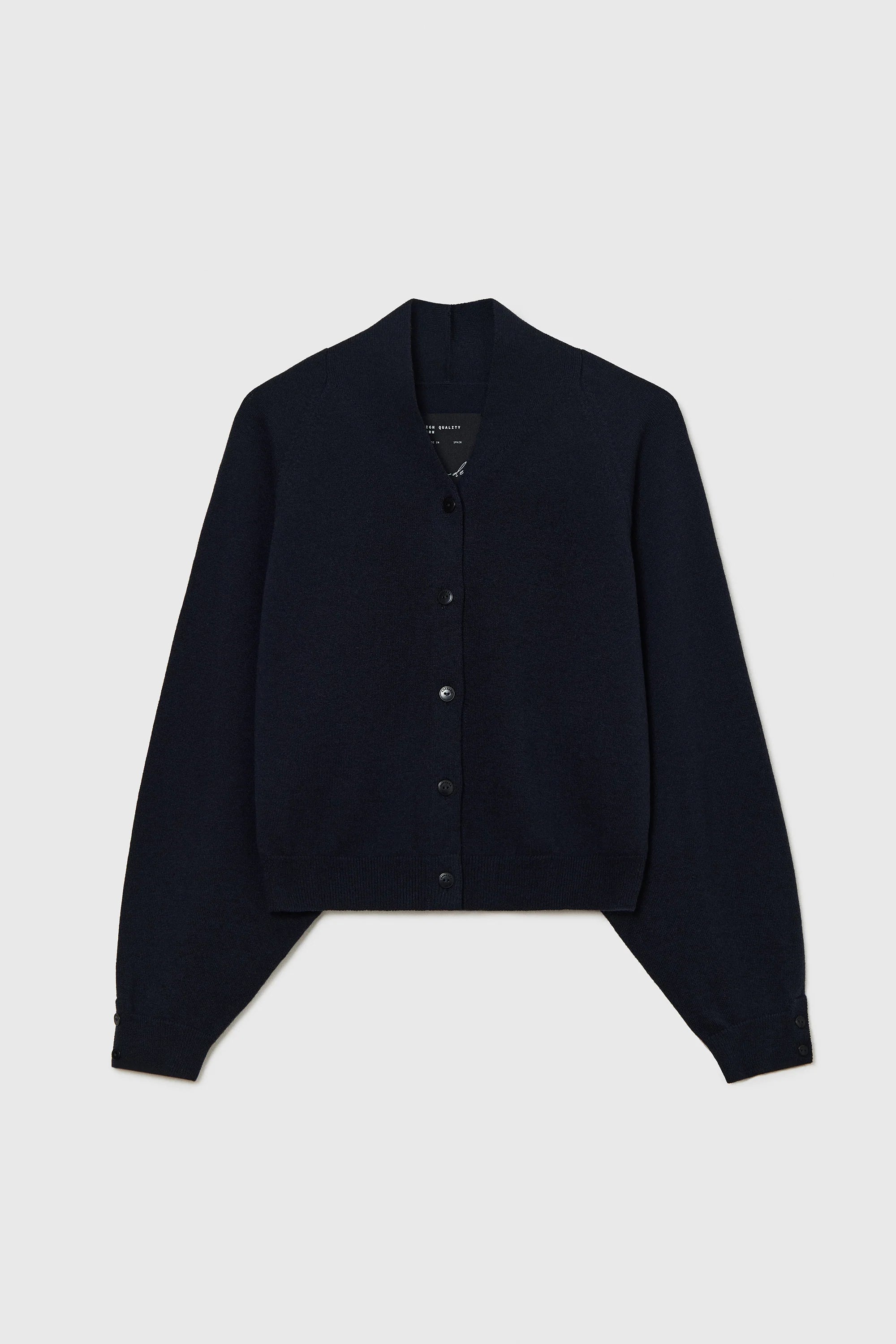 Merino Wool Cardigan // Navy