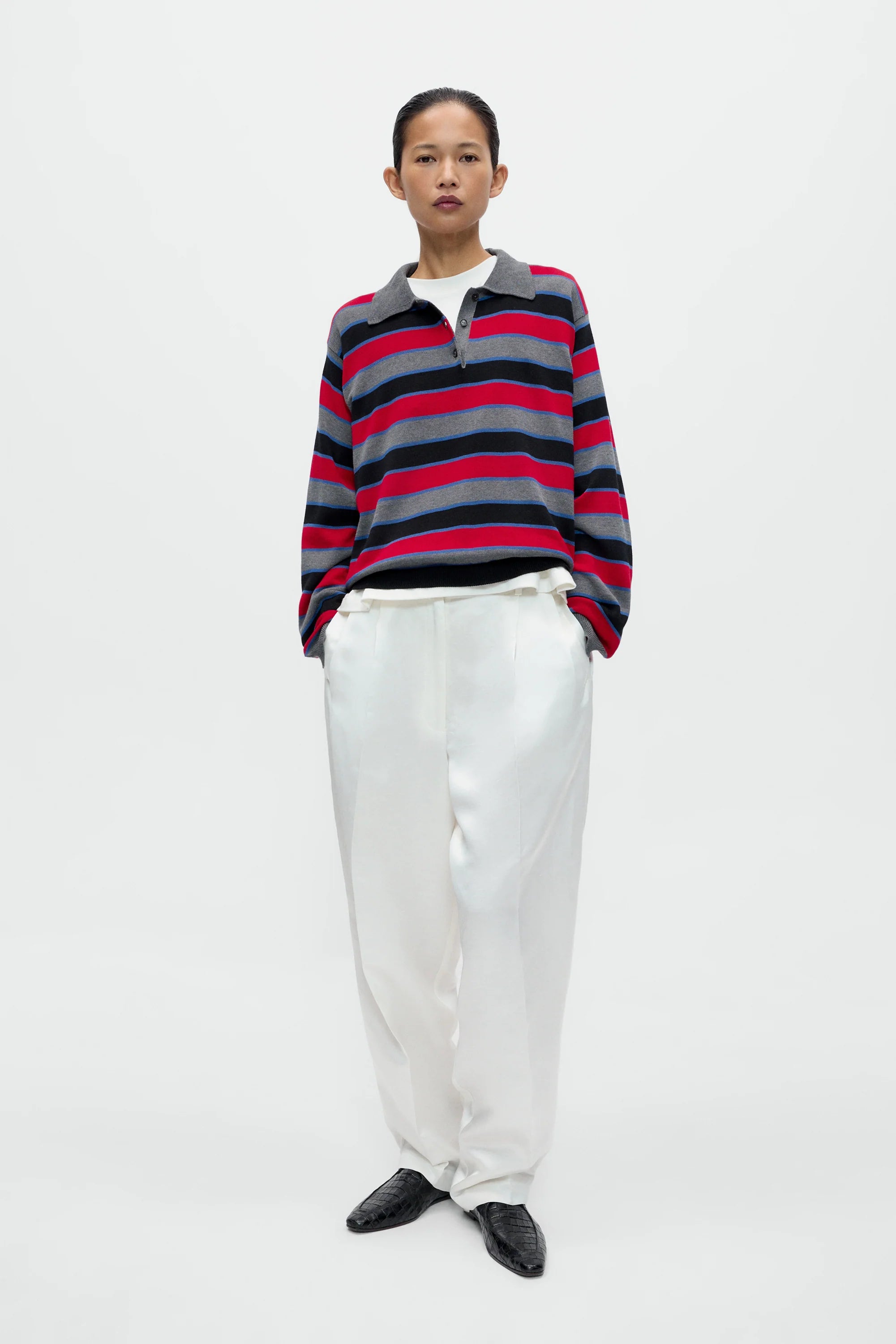 Organic Cotton Long Sleeve Polo