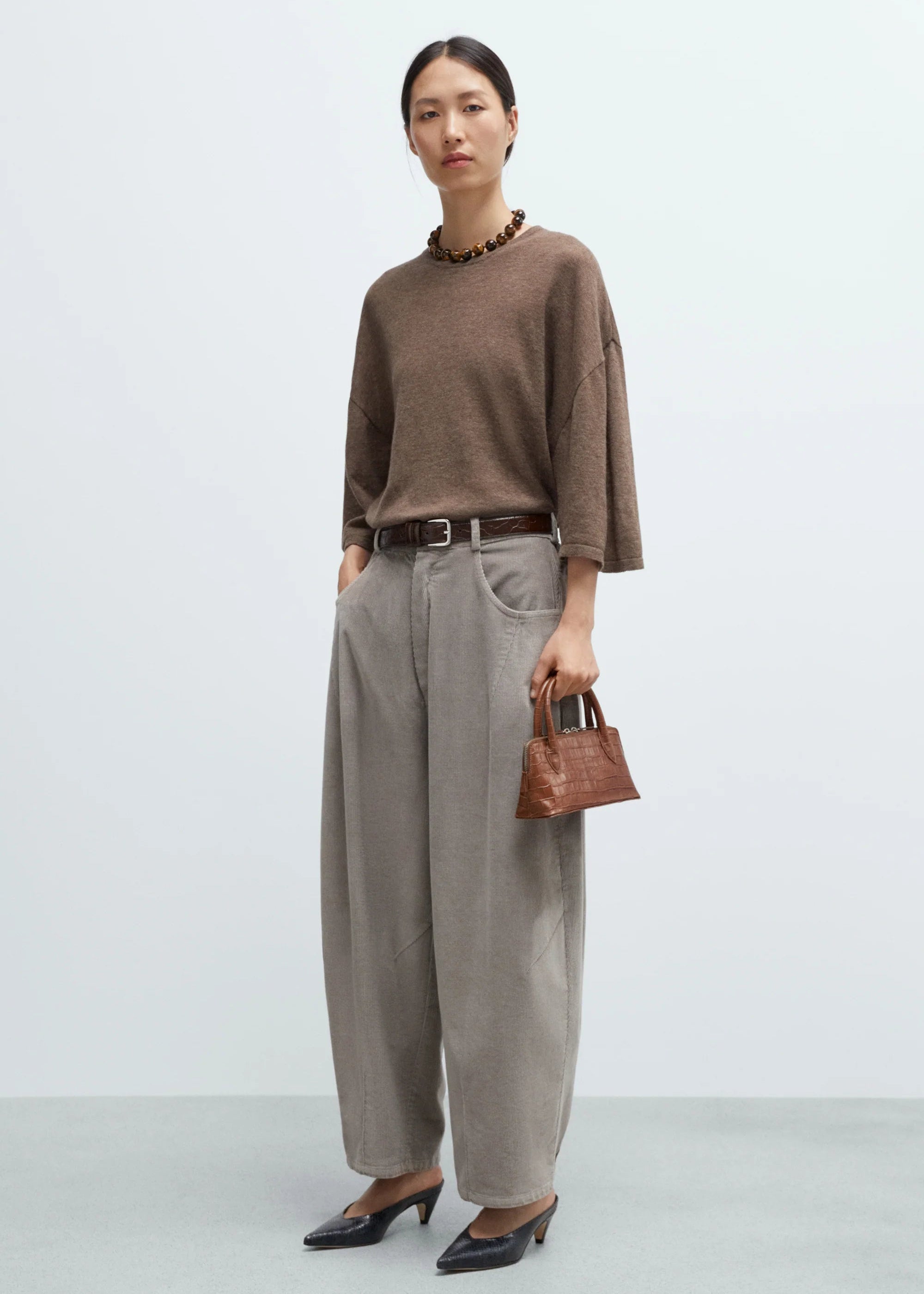 Corduroy Baggy Pants // Cobblestone