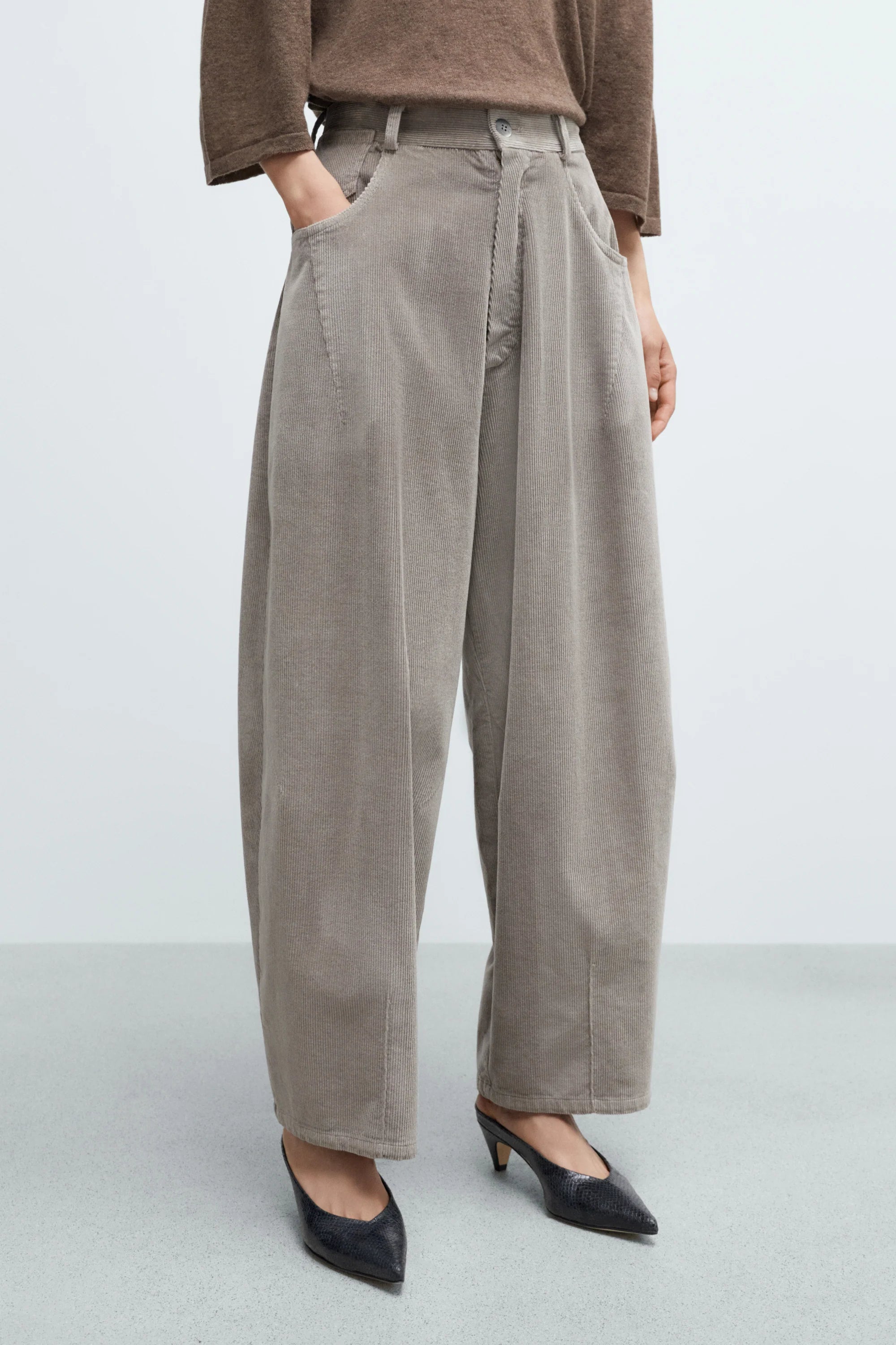 Corduroy Baggy Pants // Cobblestone