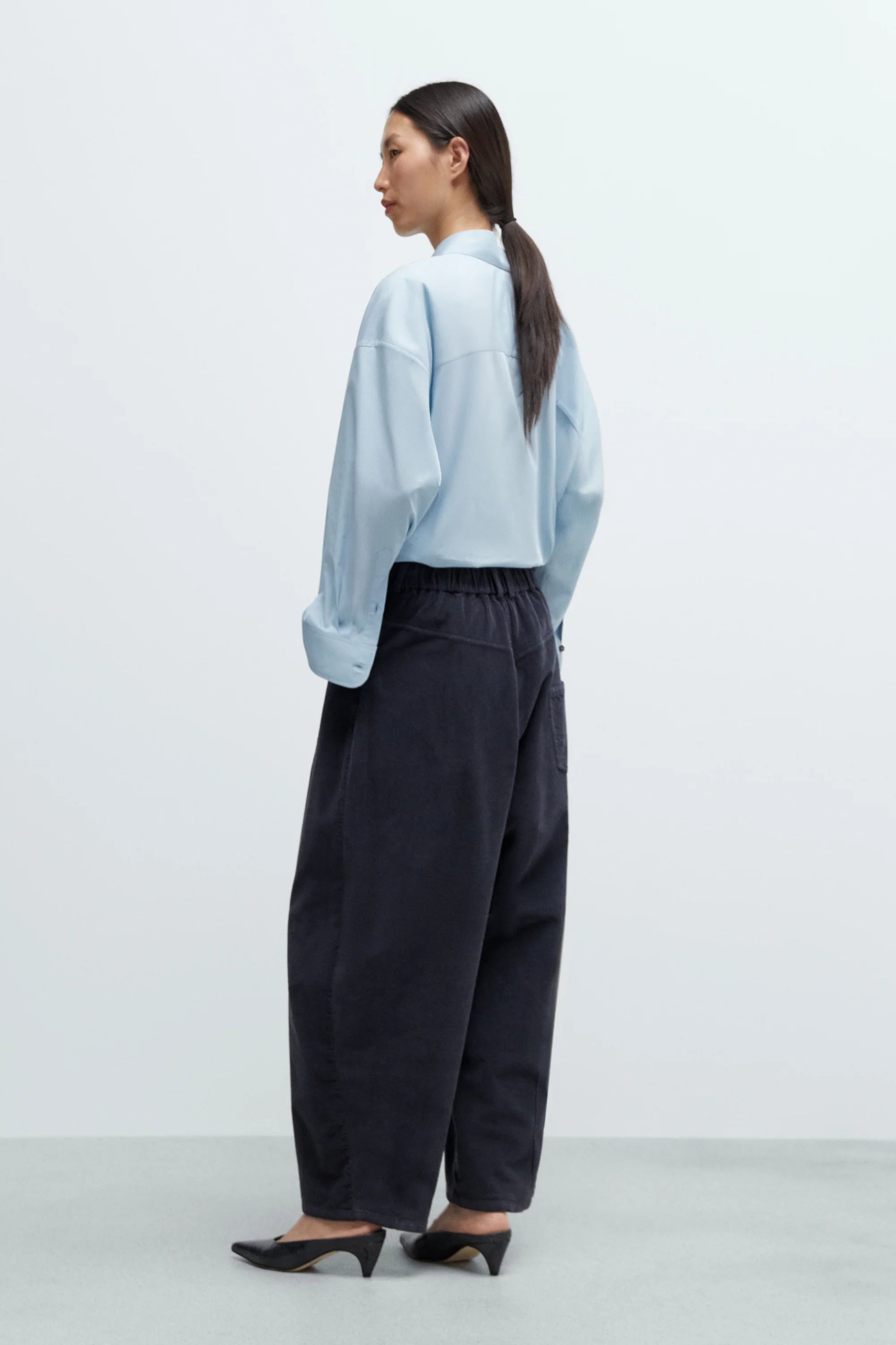 Corduroy Baggy Pants // Dusty Blue