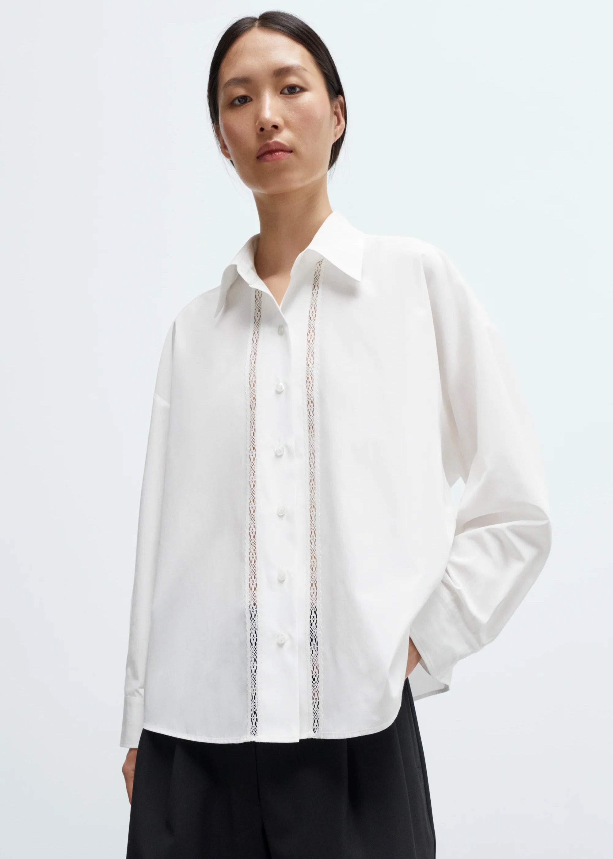 Lace Shirt // White