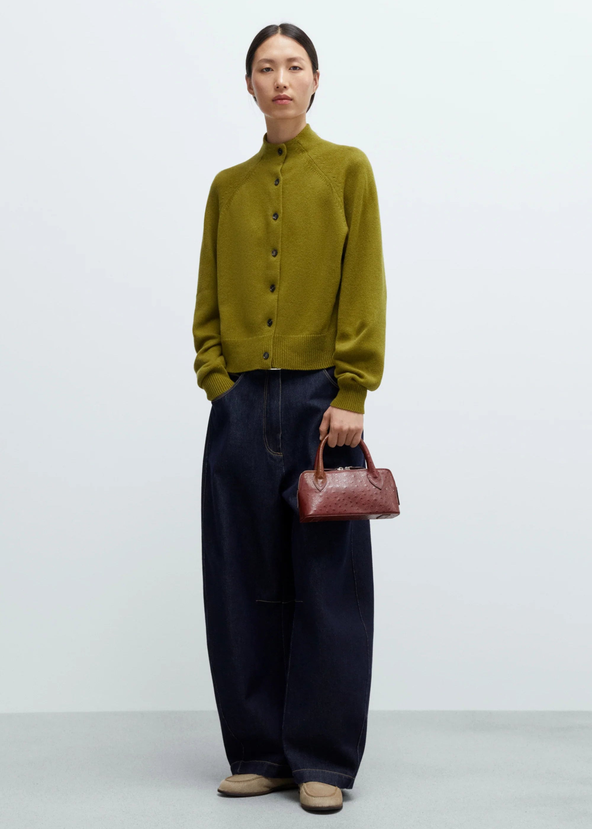 Merino Wool Perkins Cardigan // Woodbine