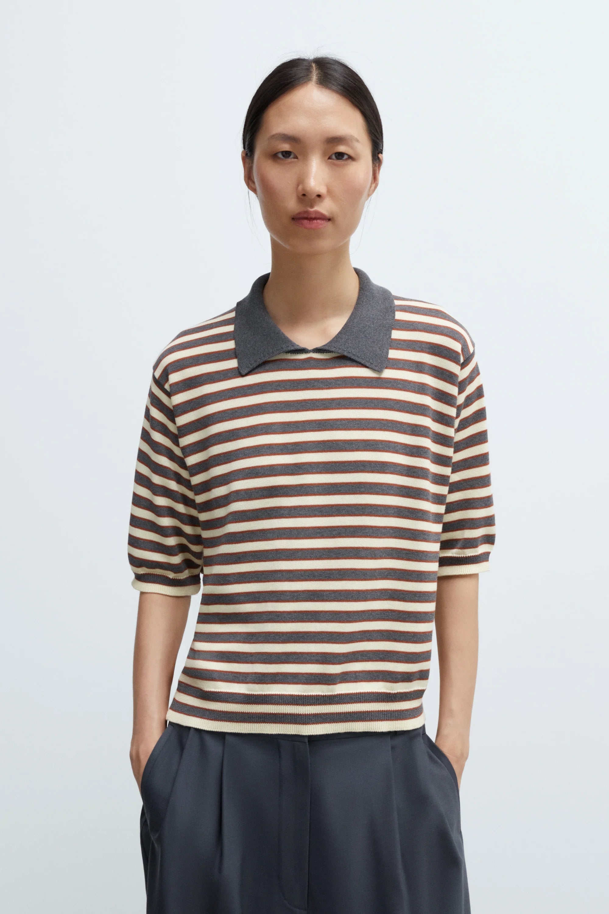 Organic Cotton Striped Polo