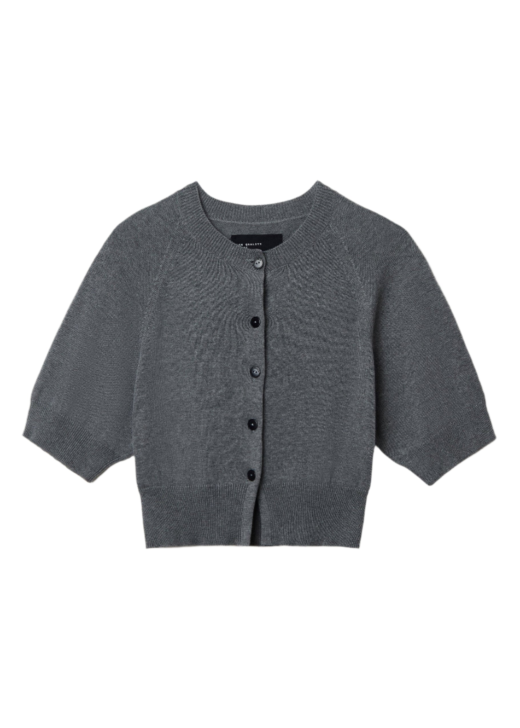 Cotton Cashmere Top // Gray