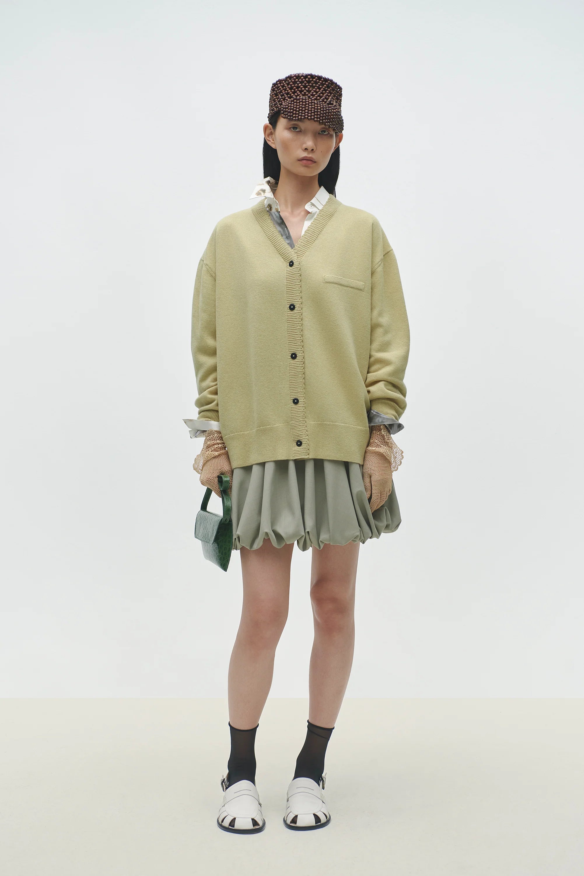 Merino Wool Classic Cardigan // Butter