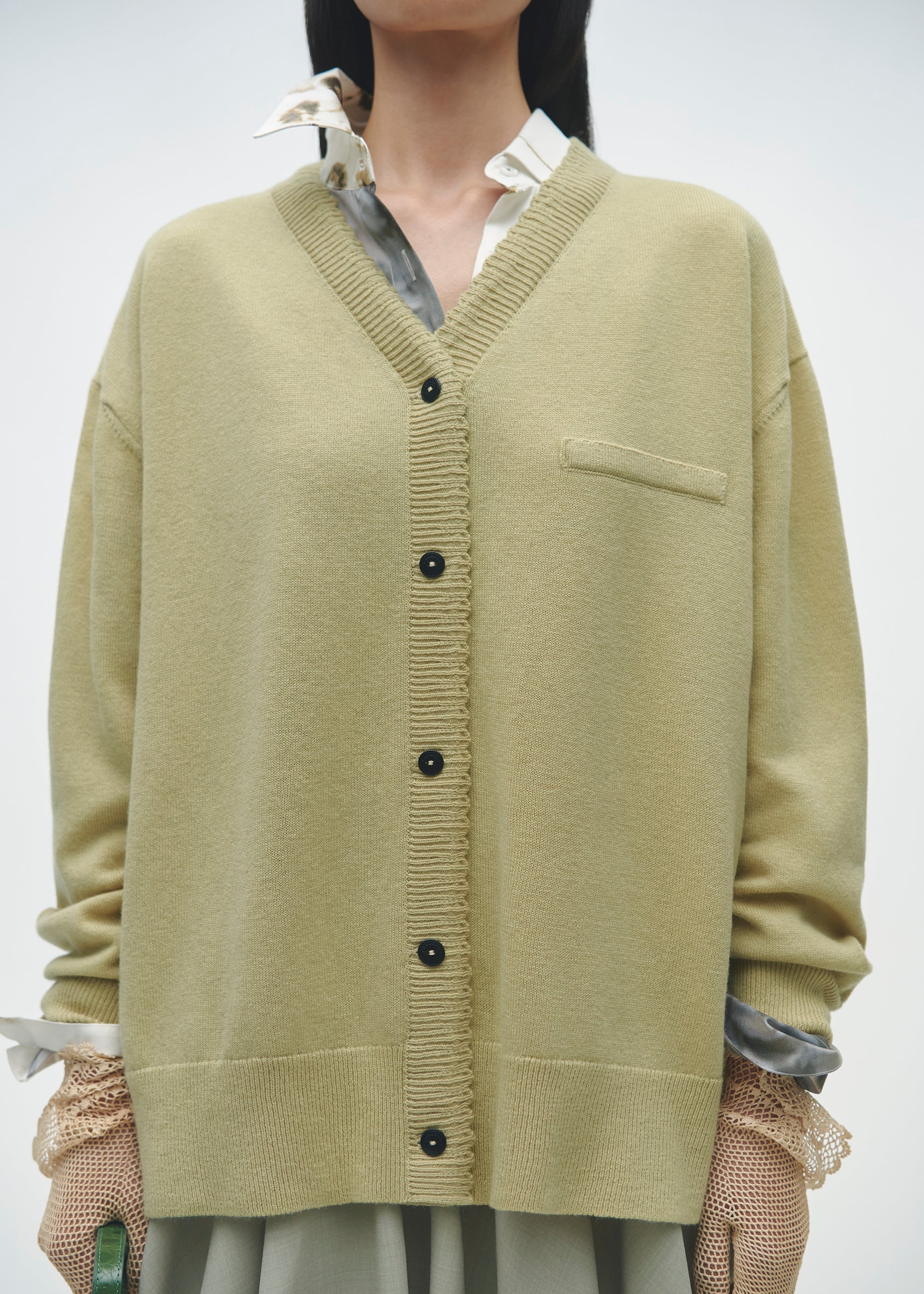 Merino Wool Classic Cardigan // Butter