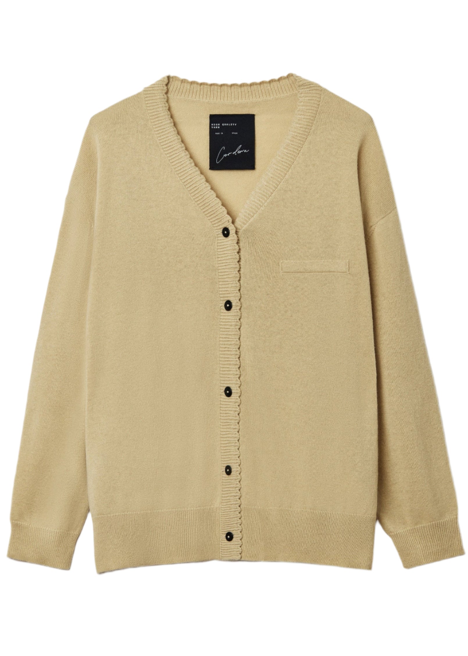 Merino Wool Classic Cardigan // Butter