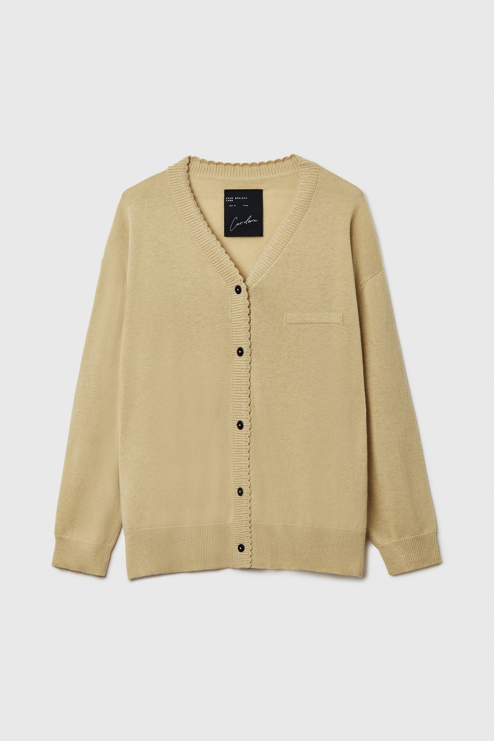 Merino Wool Classic Cardigan // Butter