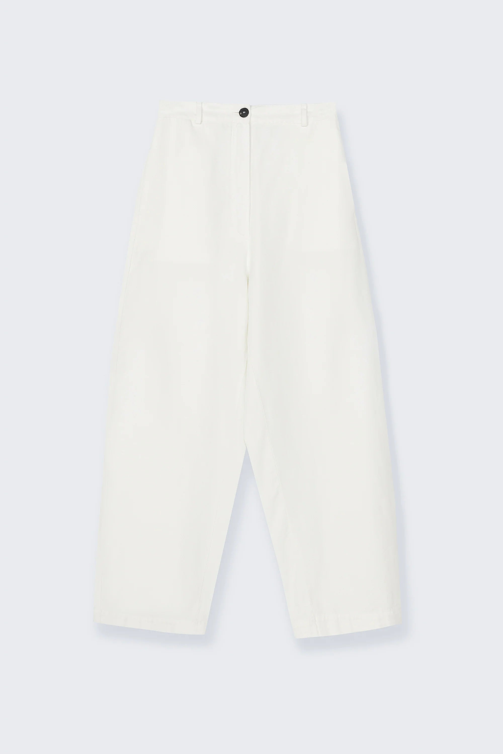 Cordera Linen & Cotton Curved Pants — White