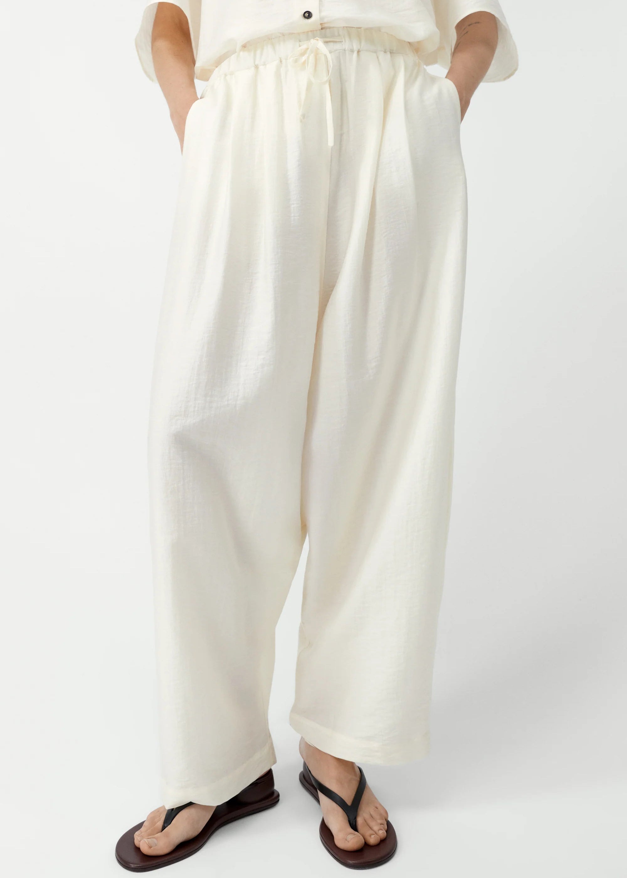 Cordera Maxi Pants — Marfil