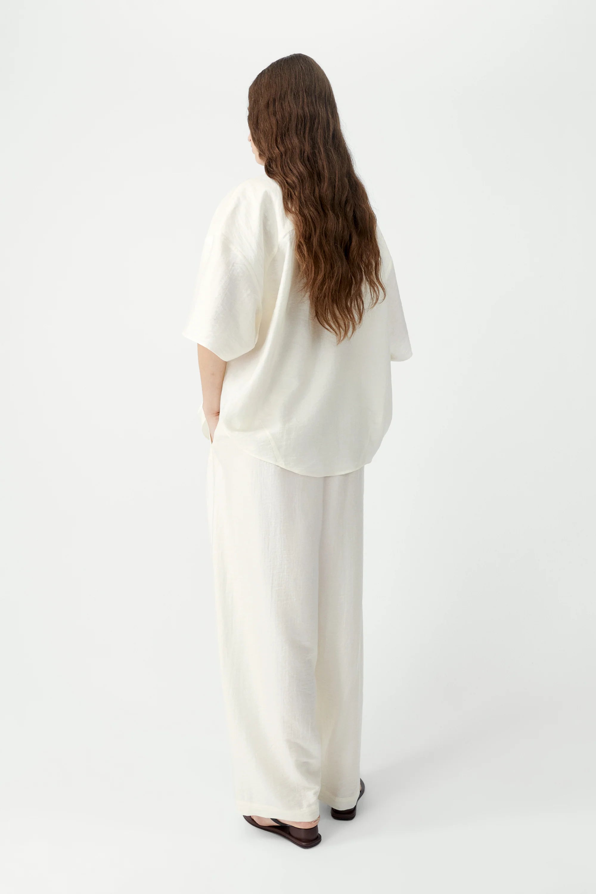 Cordera Maxi Pants — Marfil