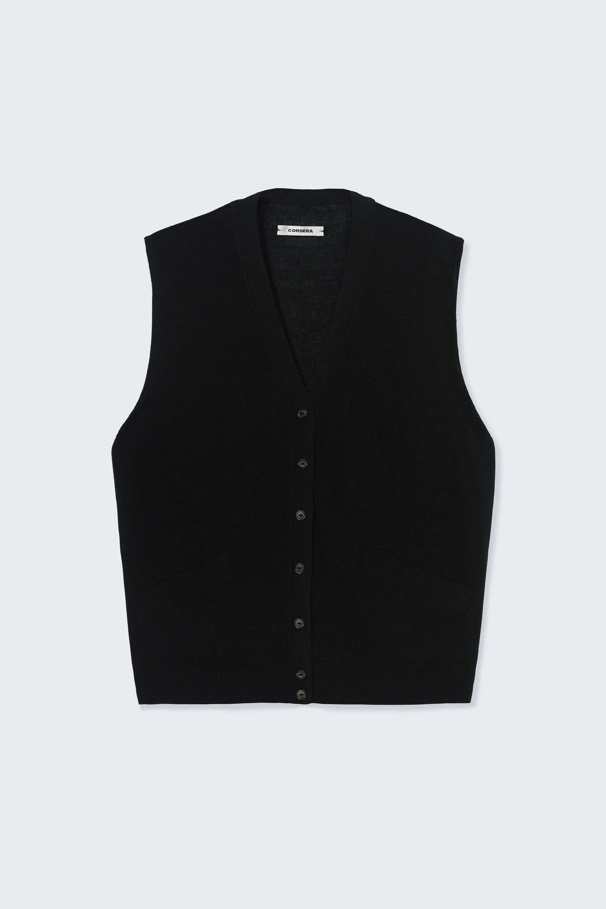 Cordera Oversize Waistcoat — Black