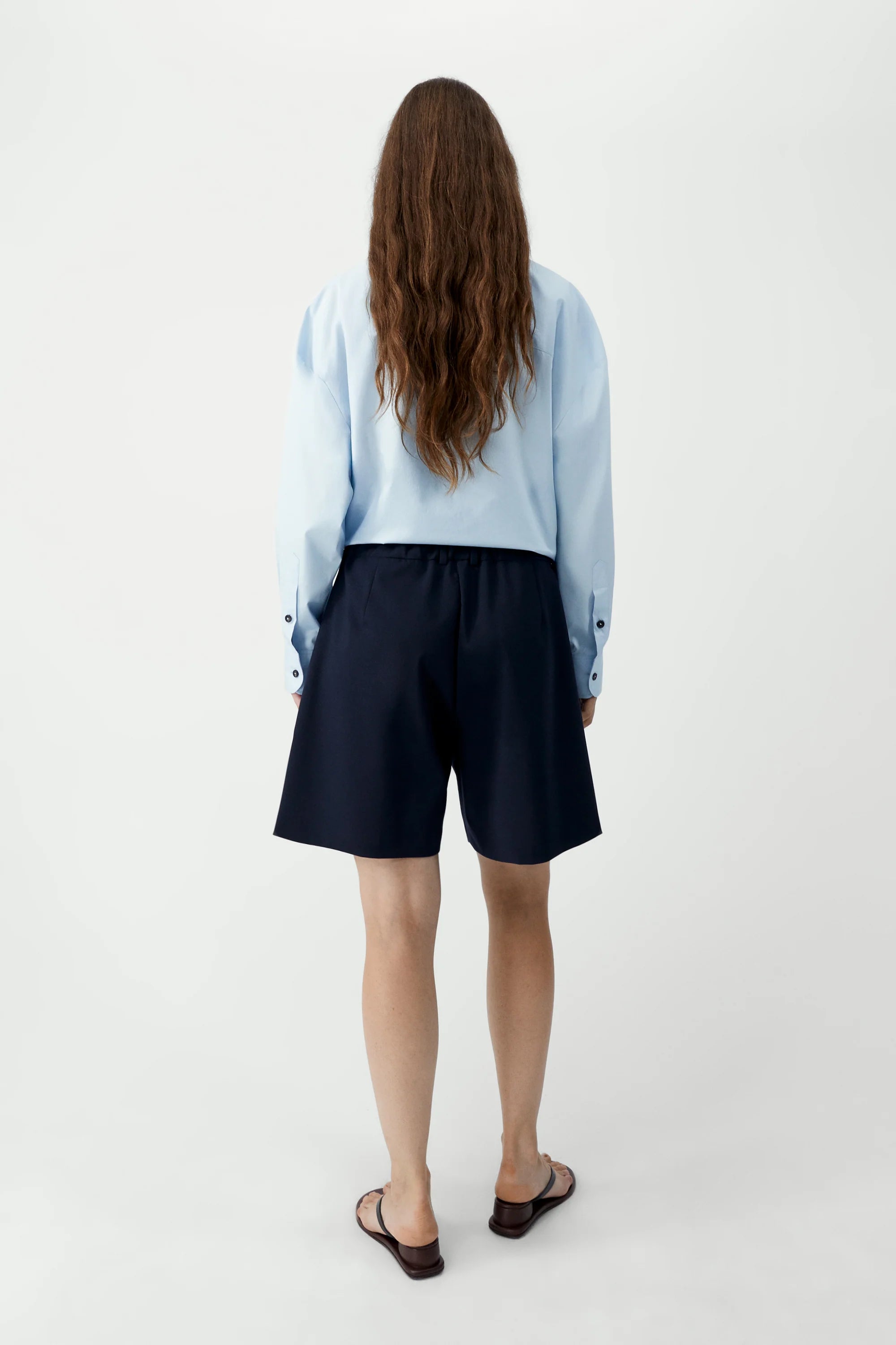 Cordera Tailored Shorts — Navy