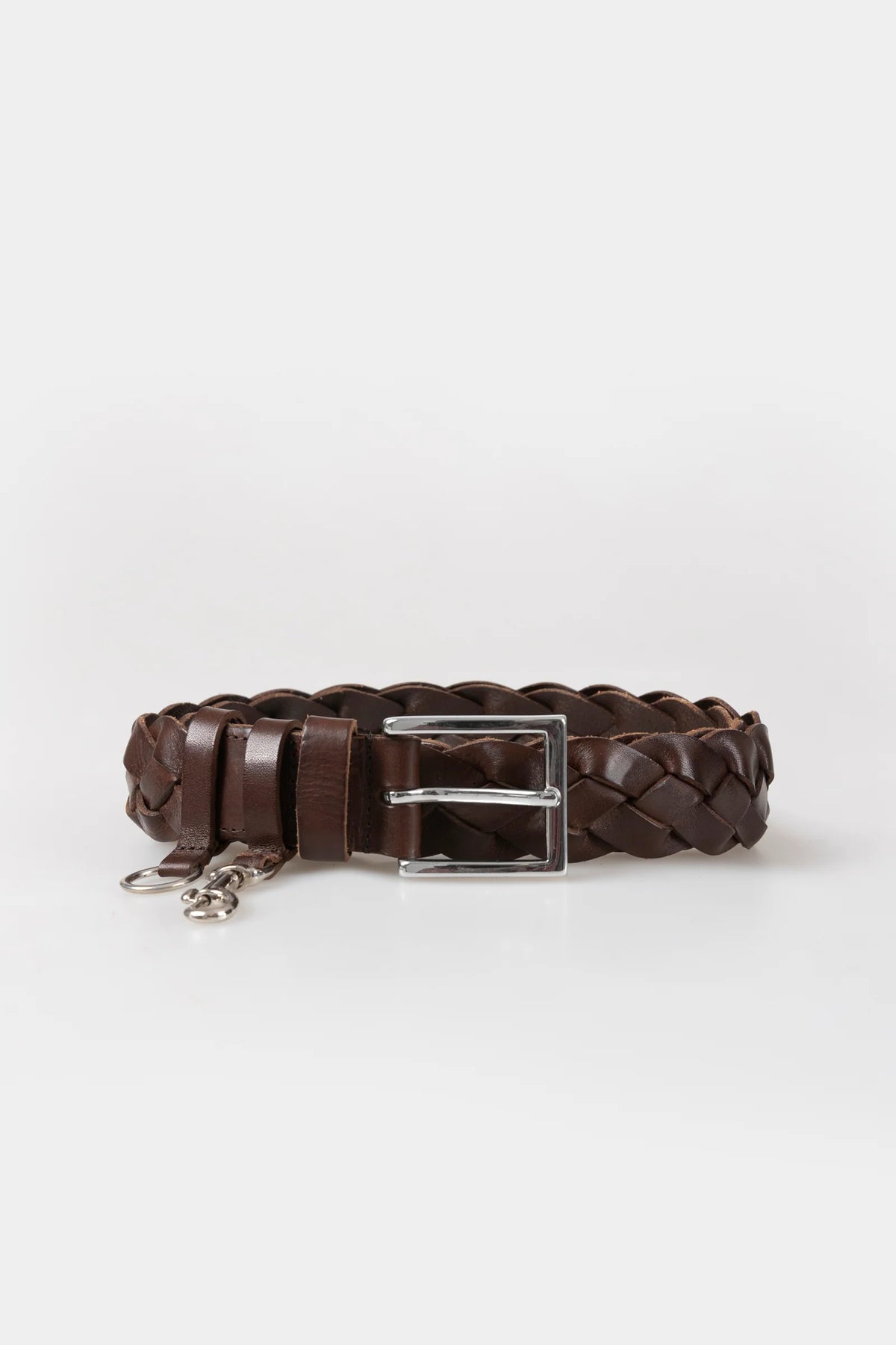 brown woven belt