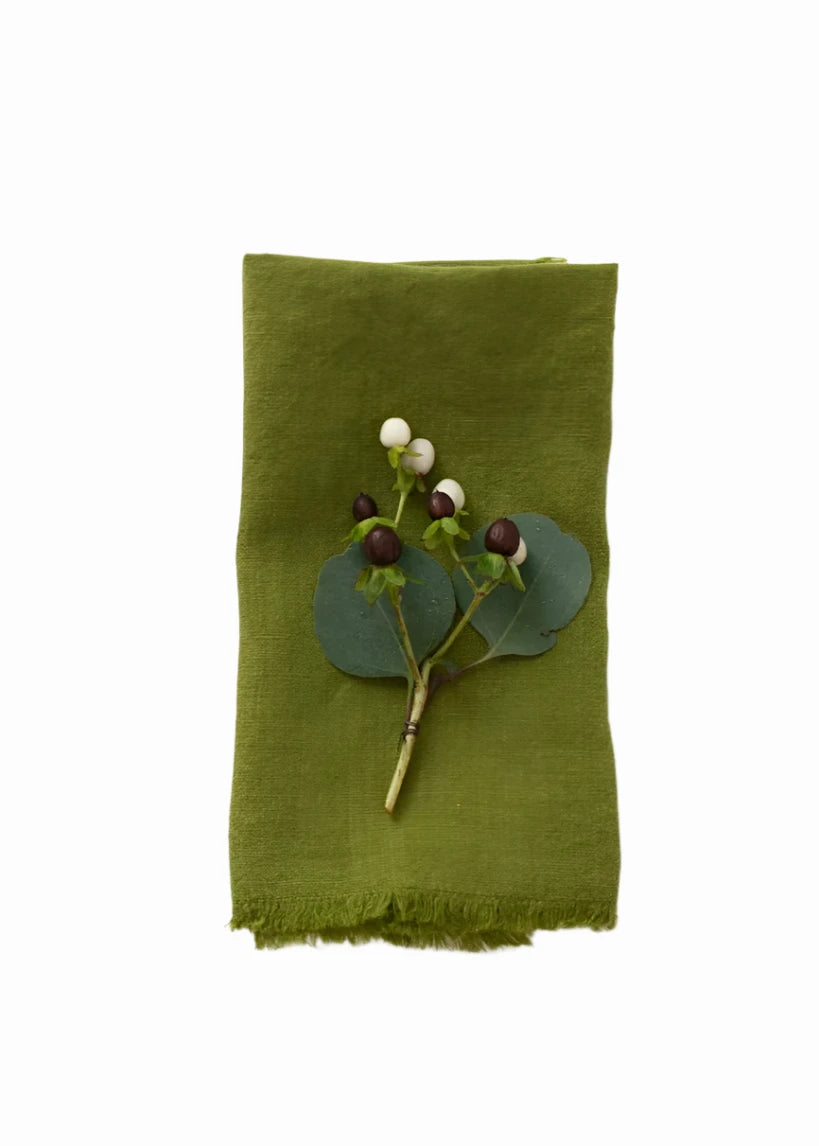 Linen Napkin (2) // Christmas Green