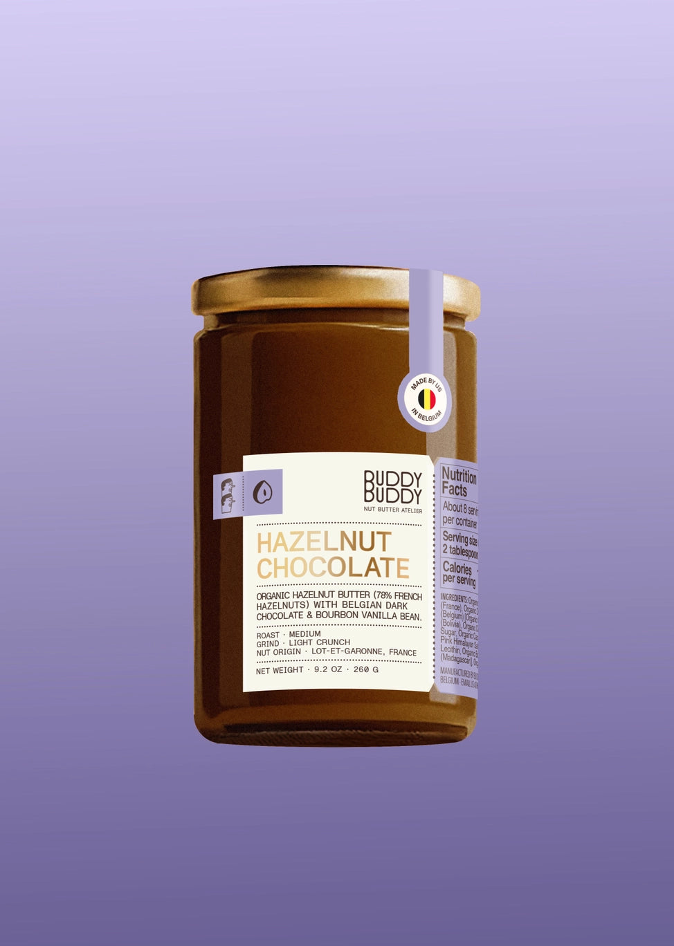 Organic Hazelnut Cacao Nut Butter // Hazelnuts & Chocolate