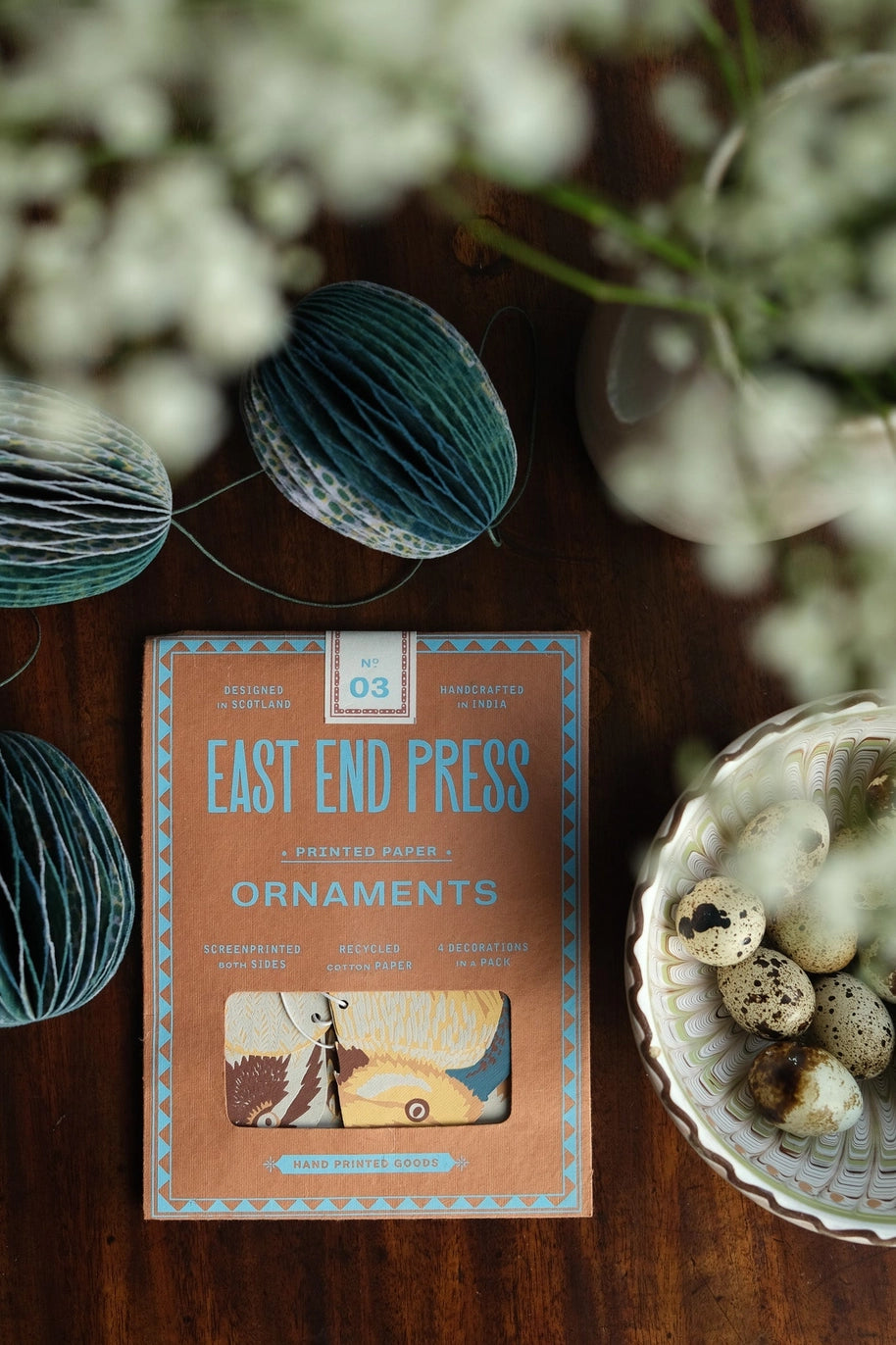 Spring Bird Paper Ornaments