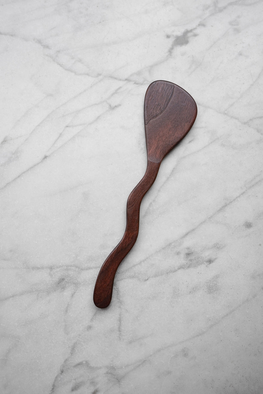 Squiggly Walnut Spatula