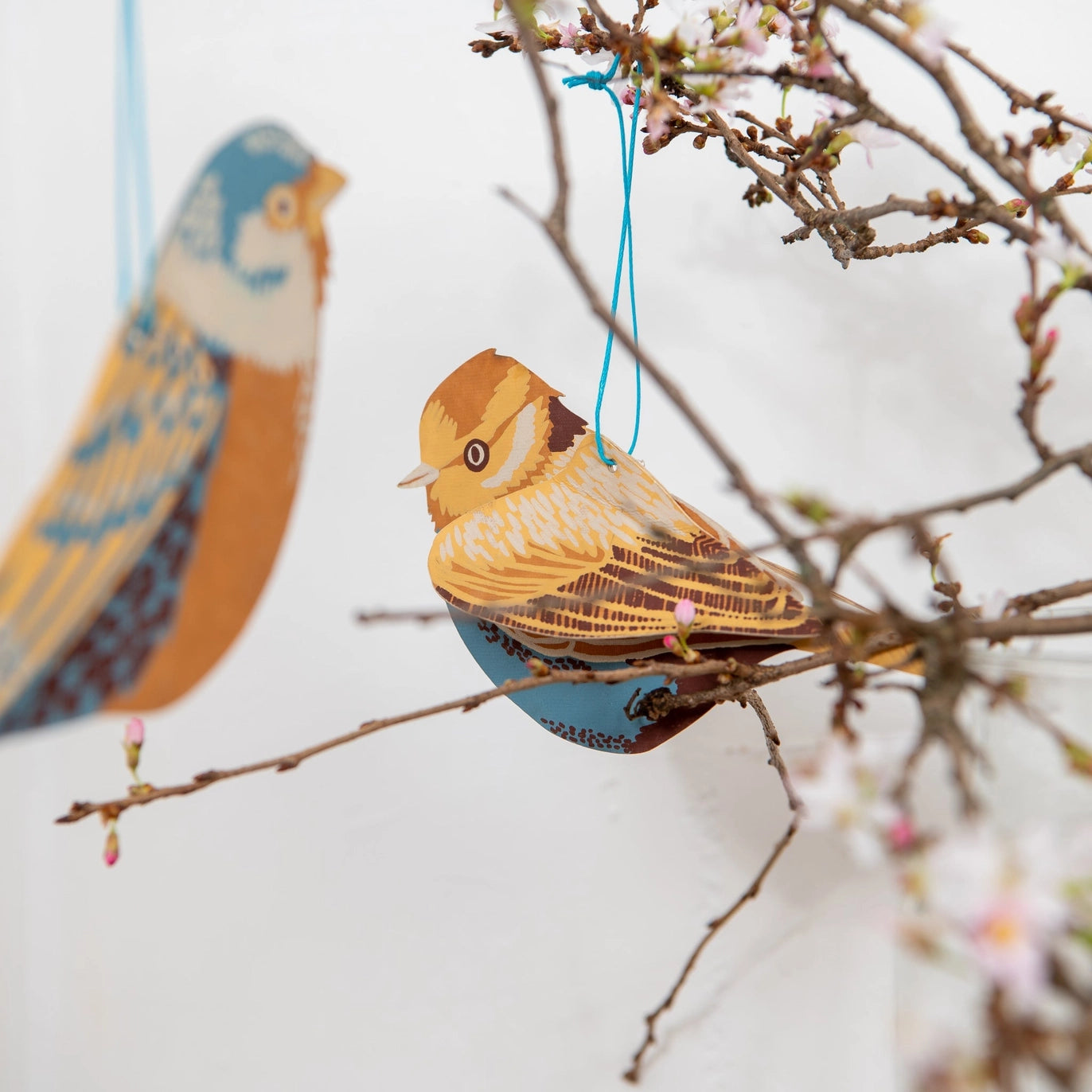 Spring Bird Paper Ornaments