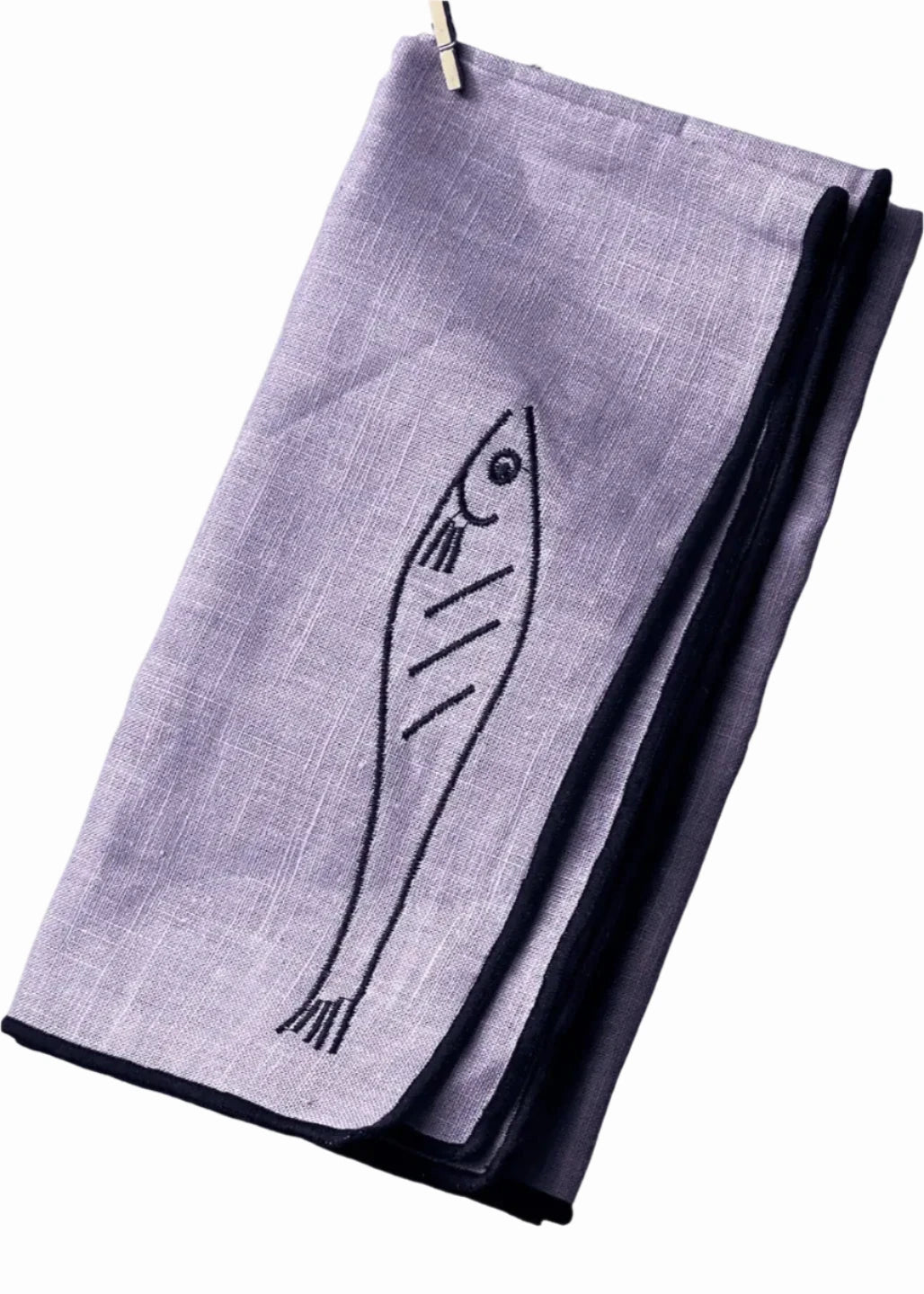 Linen Blend Napkins // Fish (Set of 2)