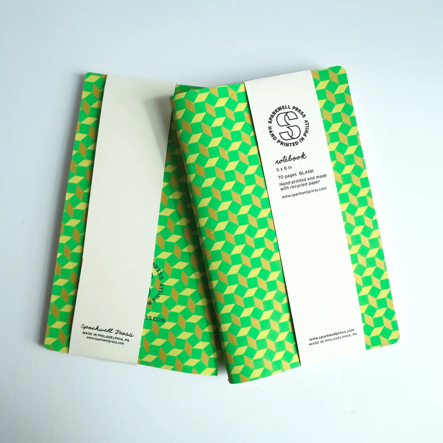 Large Notebook Box Pattern // Green