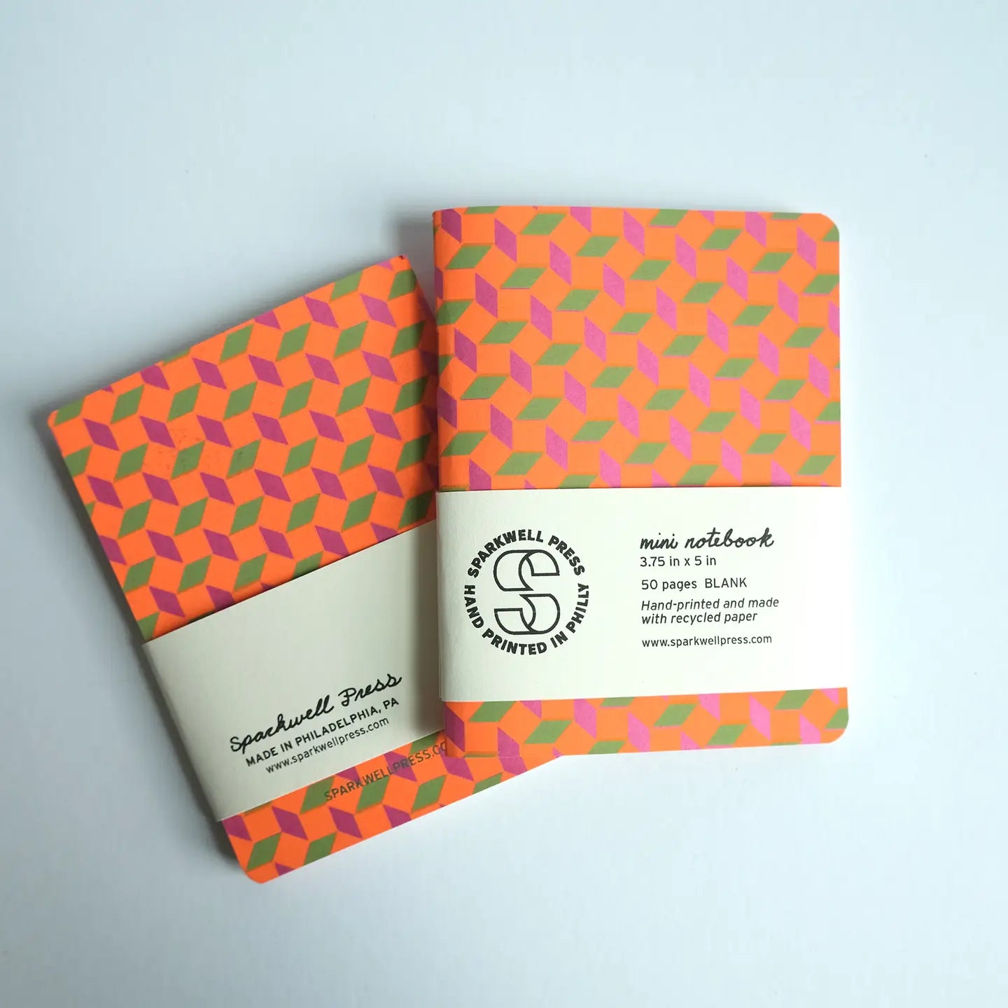 Mini Notebook Box Pattern // Pink