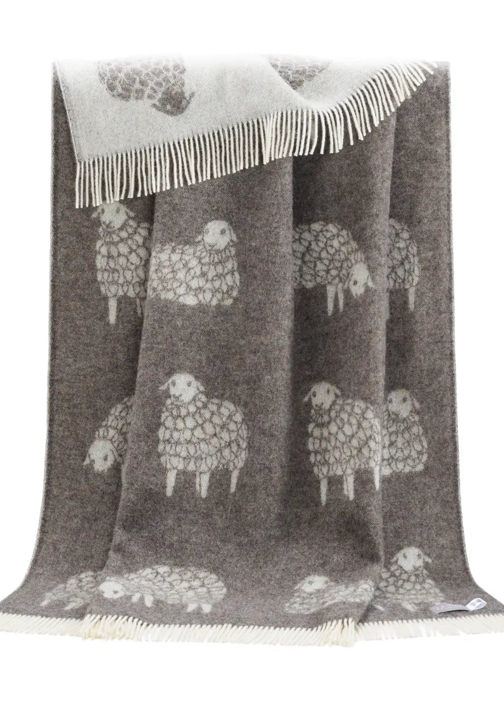 Sheep // 100% Wool Blanket // Dark Brown
