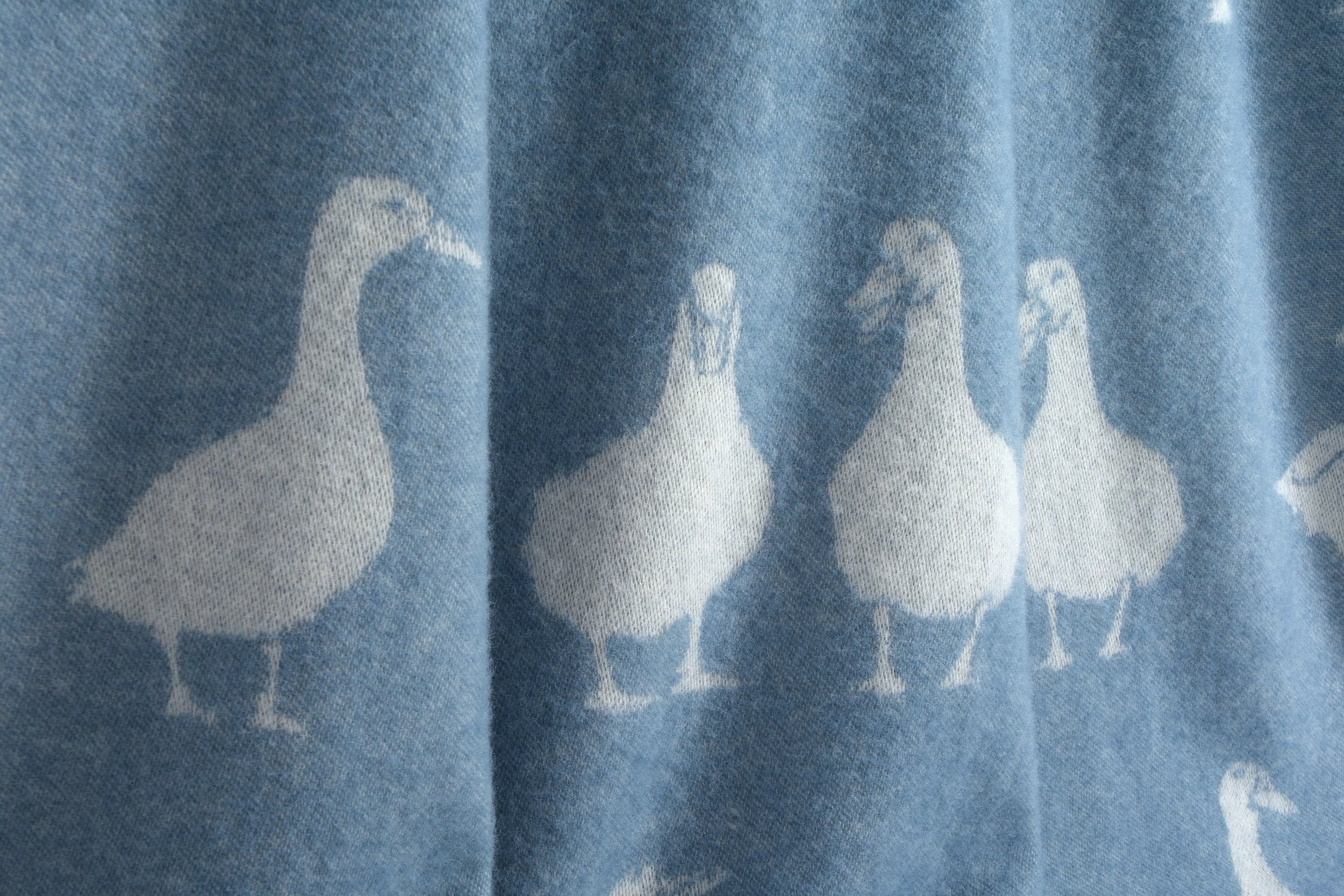 Duck // Wool Cotton Blanket // Blue