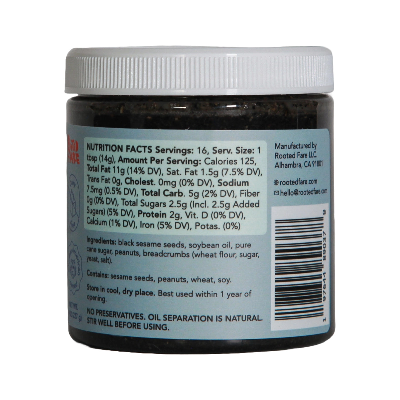Black Sesame Crunchy Butter