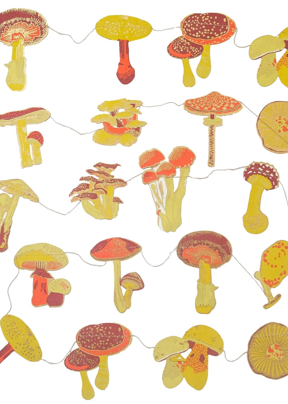 Mushroom Sewn Garland