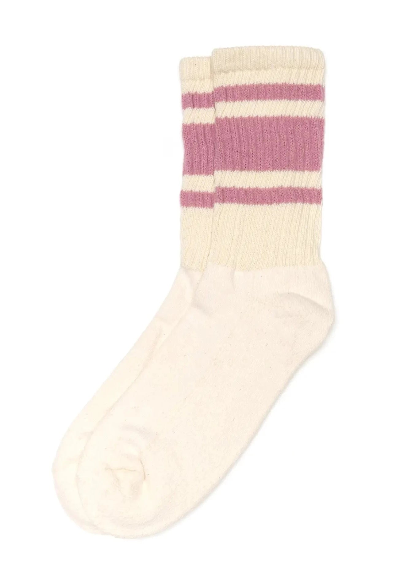 The Mono Stripe Socks // Rose