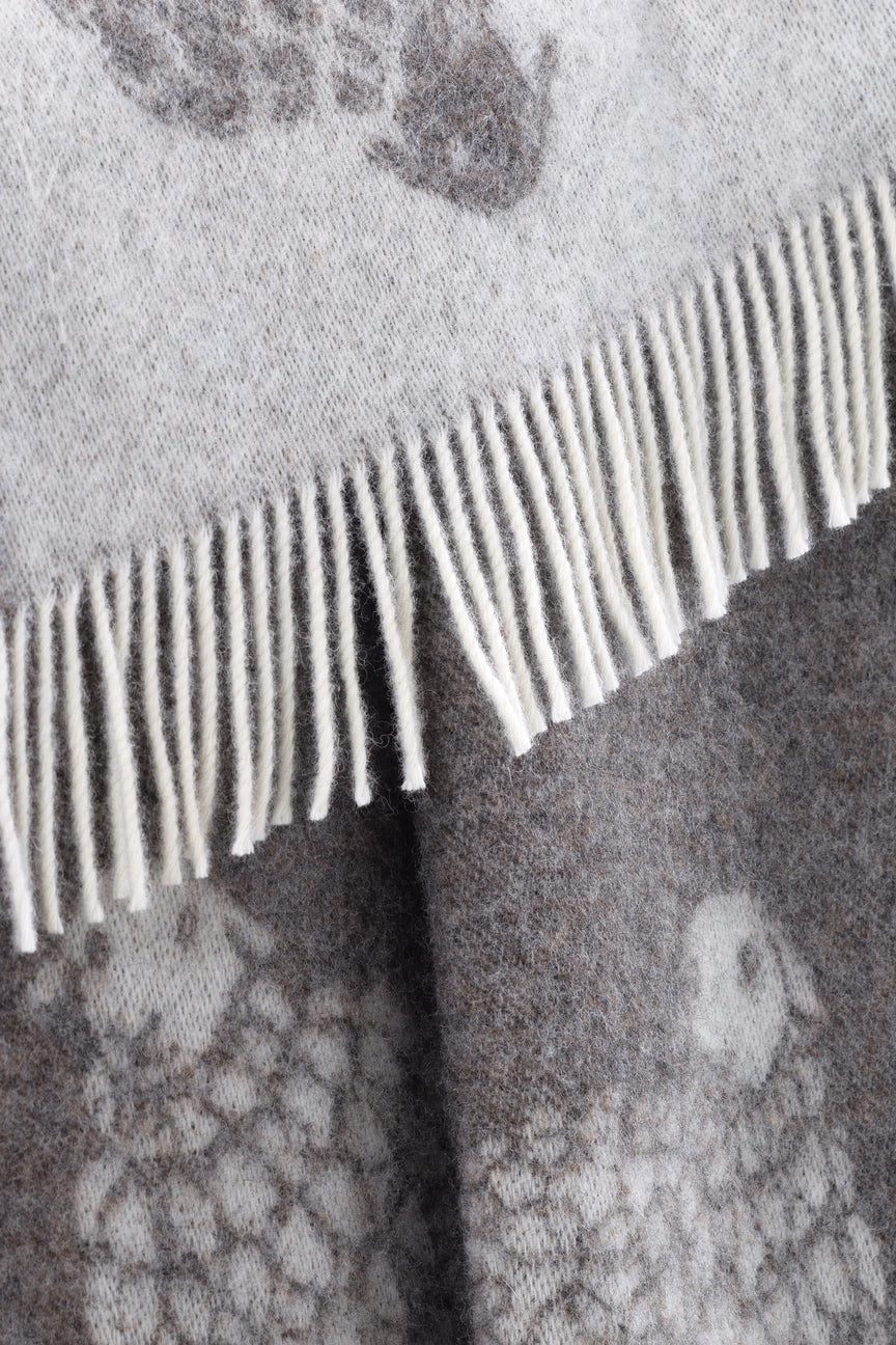 Sheep // 100% Wool Blanket // Dark Brown