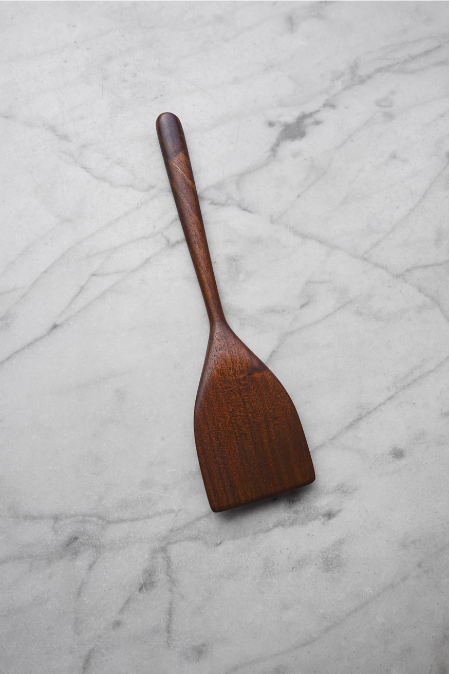 Wide Walnut Flipper Spatula