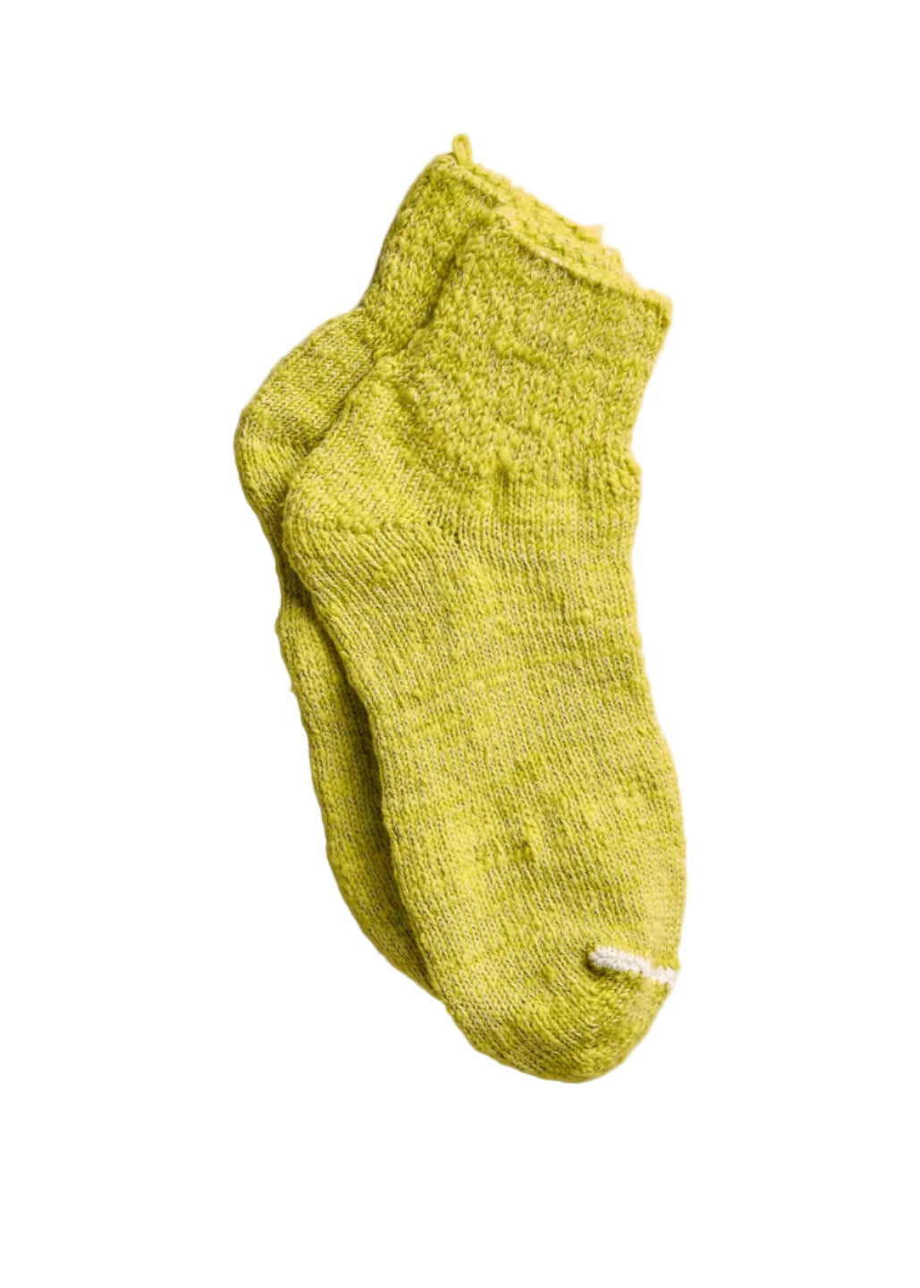 Garabou Organic Cotton Ankle Socks // Yellow Green