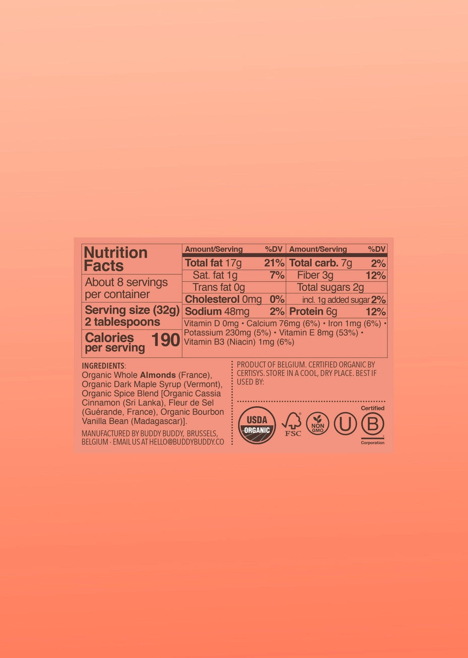 Organic Cinnamon Roll Almond Nut Butter