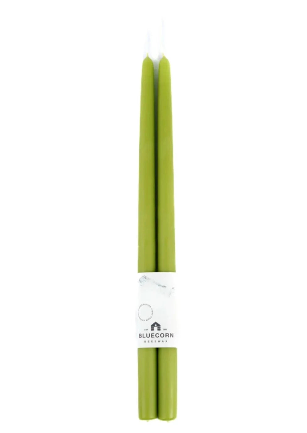 Pair of XL Beeswax Tapers 16" // Pistachio *Available for In-Store Pick Up Only
