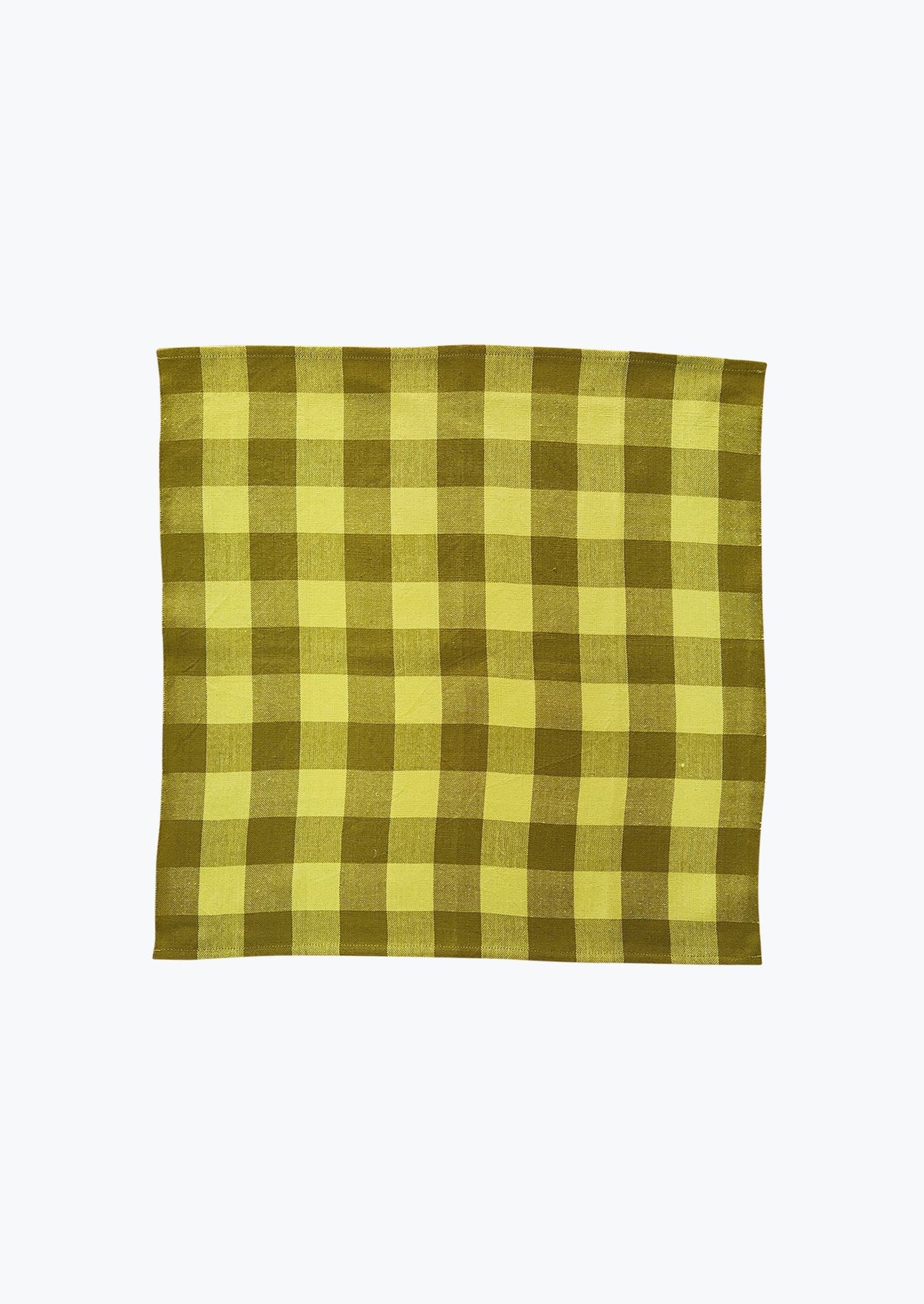 Big Gingham Napkin Pair // Limon // *Not Available for In-Store Pick Up
