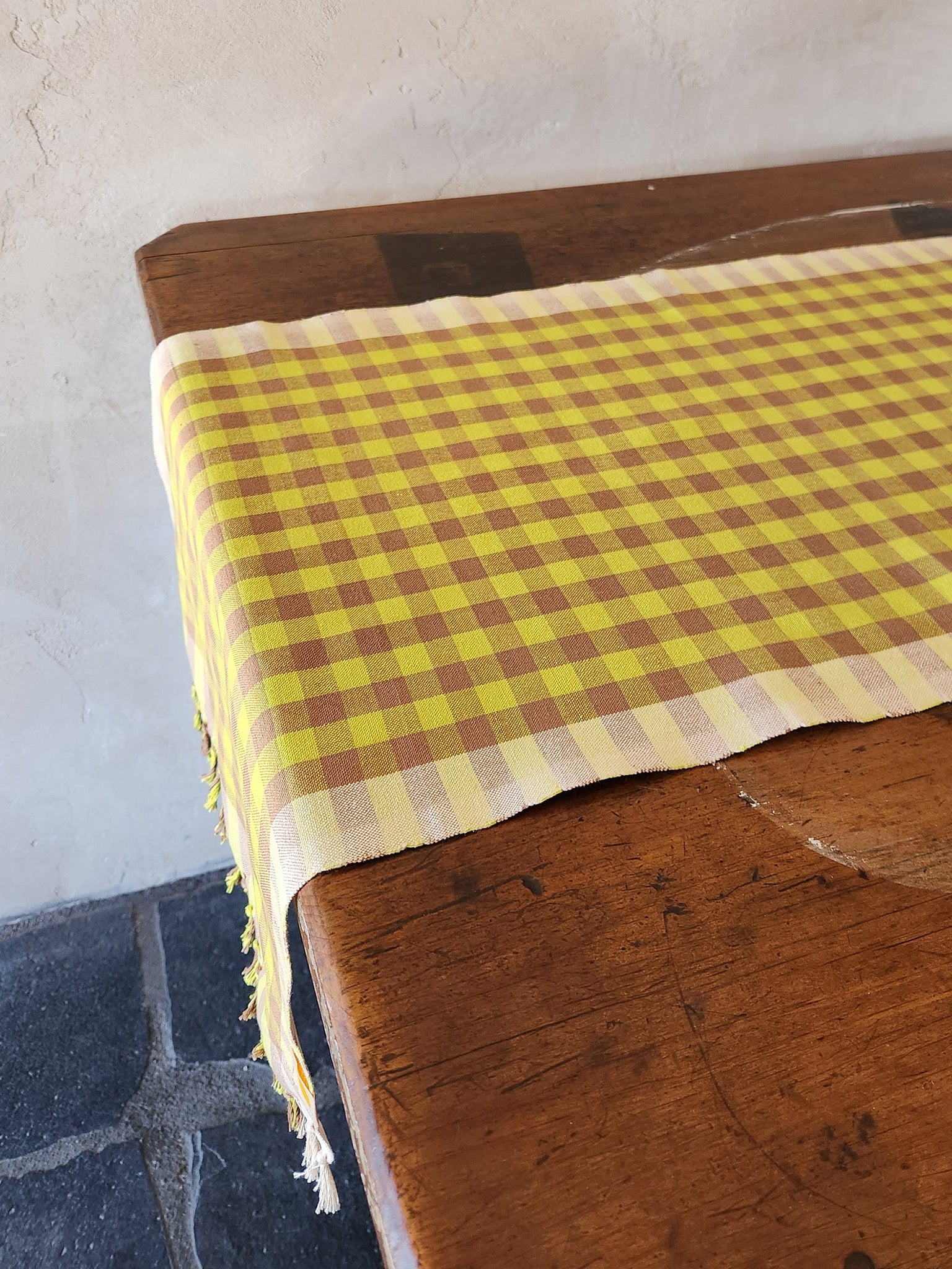 Grid Plaid Table Runner // Limon // Not Available for In-Store Pick Up