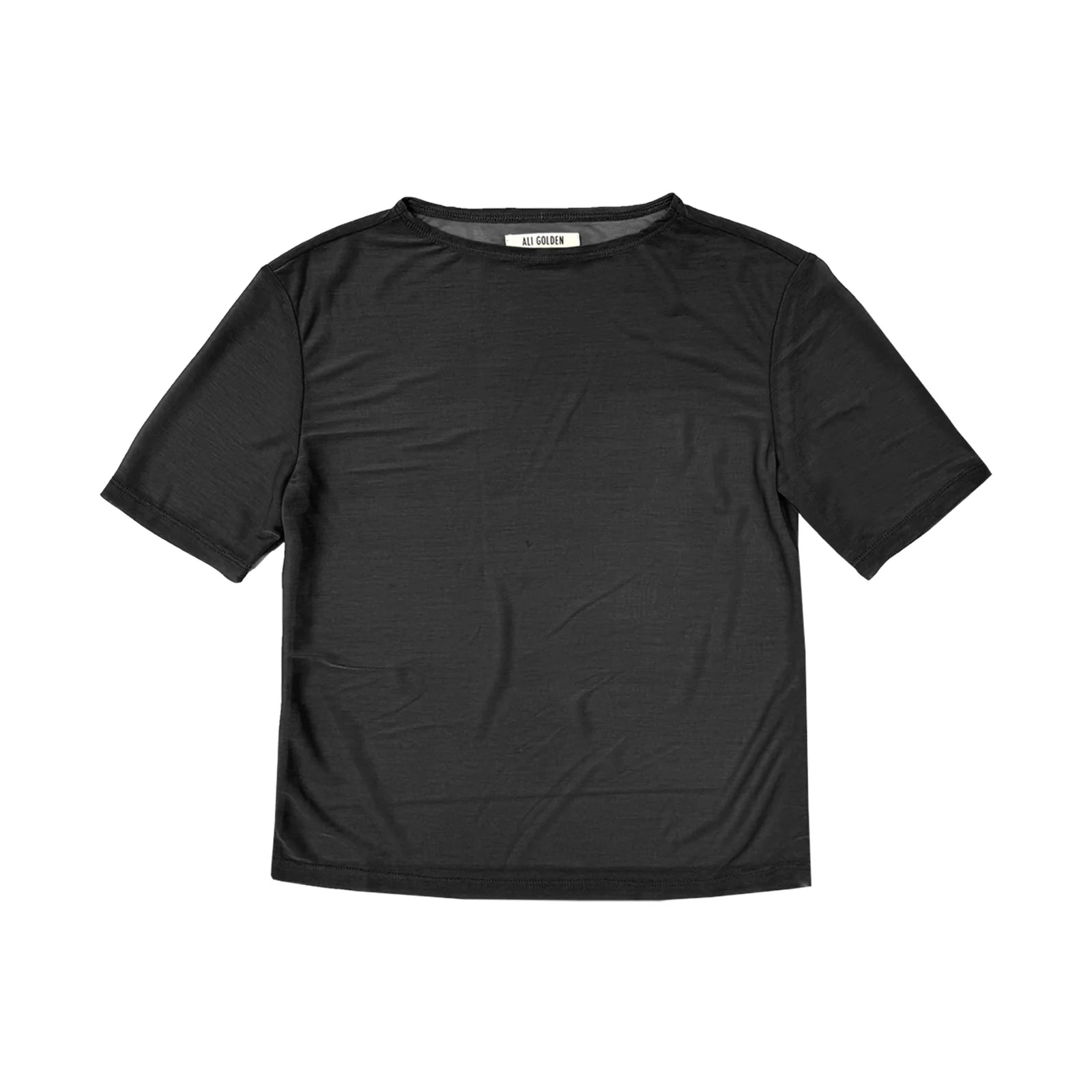 blackt-shirt on a white background