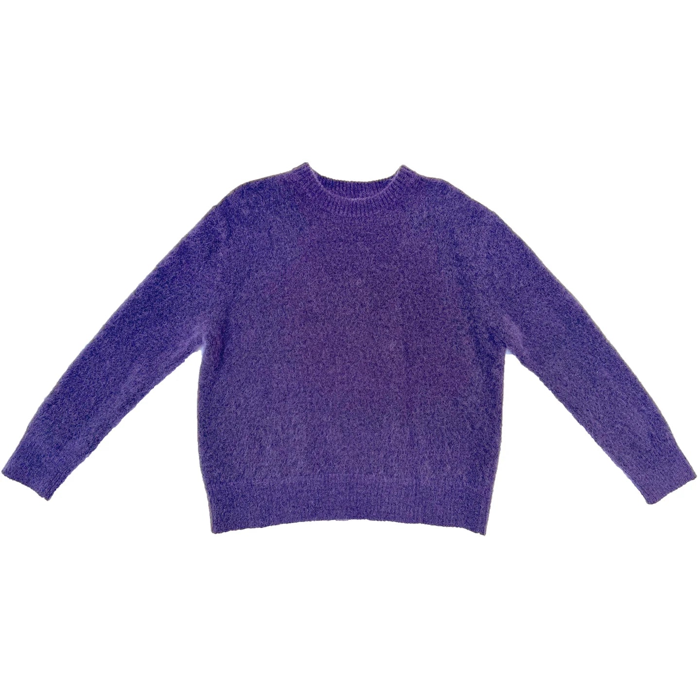 Oversized Mohair Pullover // Purple