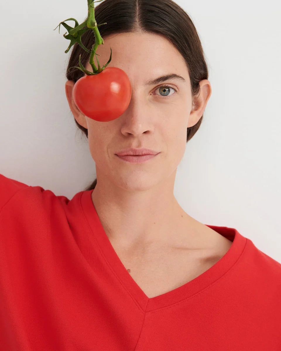 Kowtow Unity Tee — Poppy Red