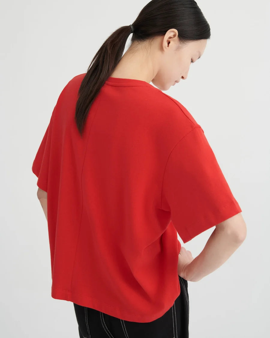 Kowtow Unity Tee — Poppy Red