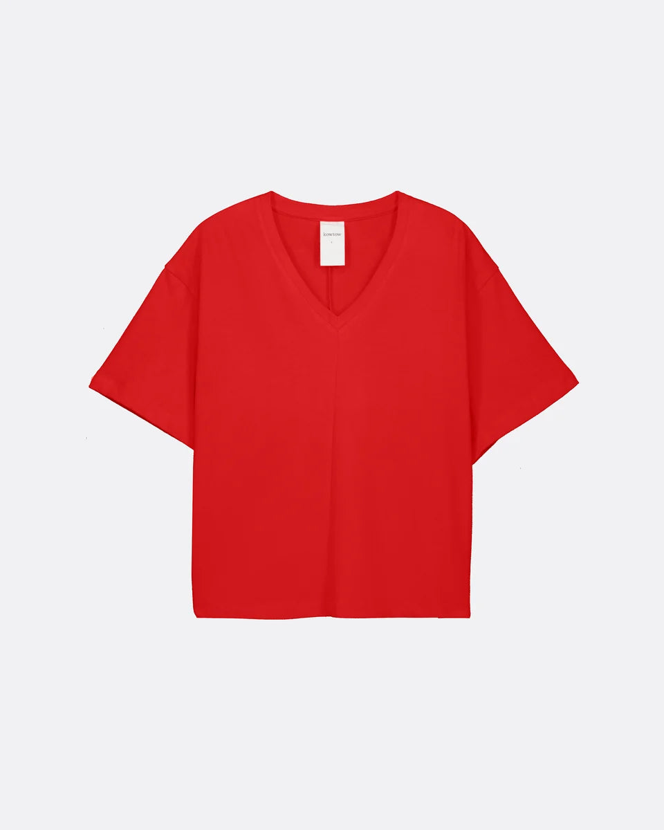 Kowtow Unity Tee — Poppy Red