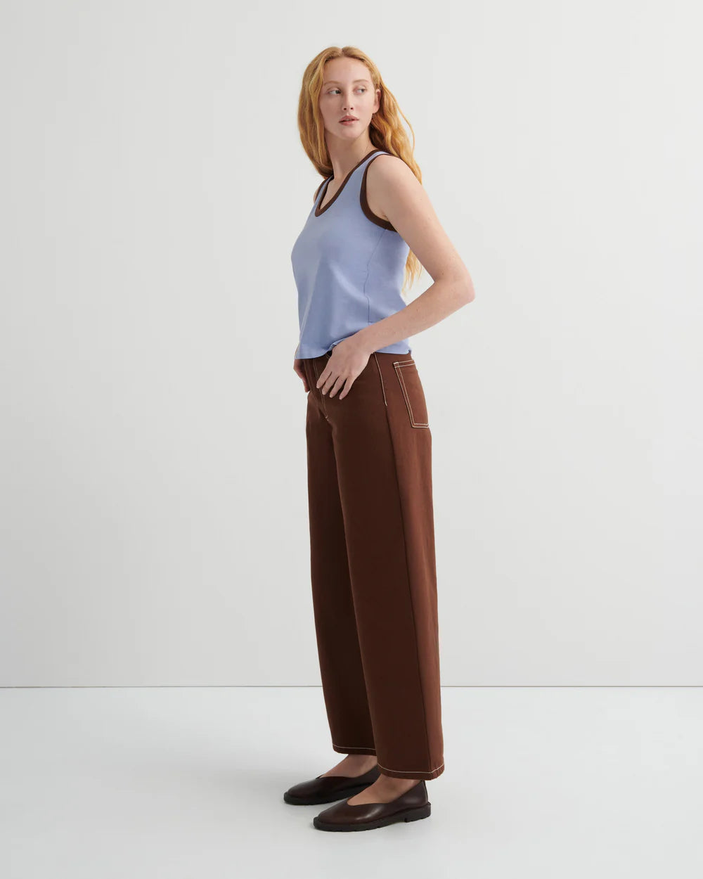 Kowtow Variation Singlet — Periwinkle