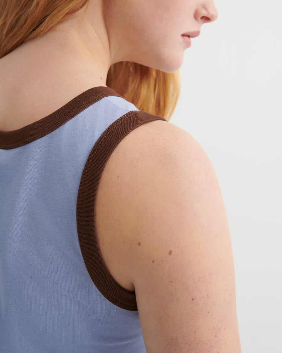 Kowtow Variation Singlet — Periwinkle